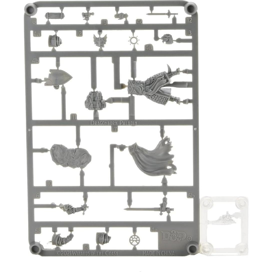 Figurita D&D Paladín Dragonborn Masculino Sin Pintar
