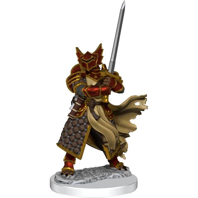 Figurita D&D Paladín Dragonborn Masculino Sin Pintar