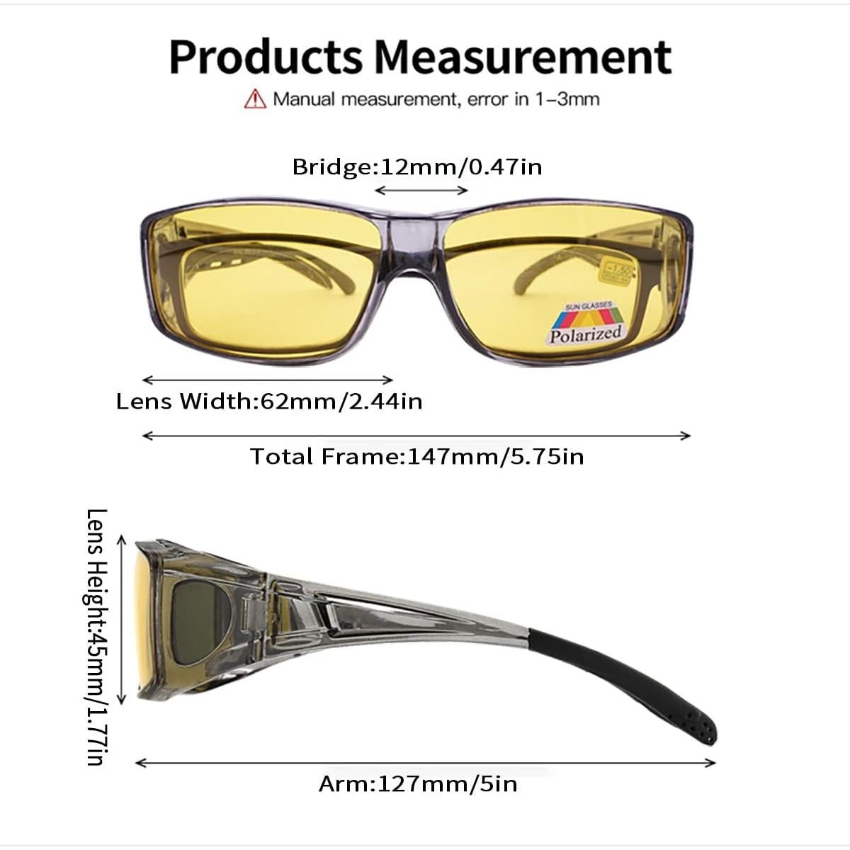 Gafas de Conducción Nocturna BOJOD Amarillas Polarizadas