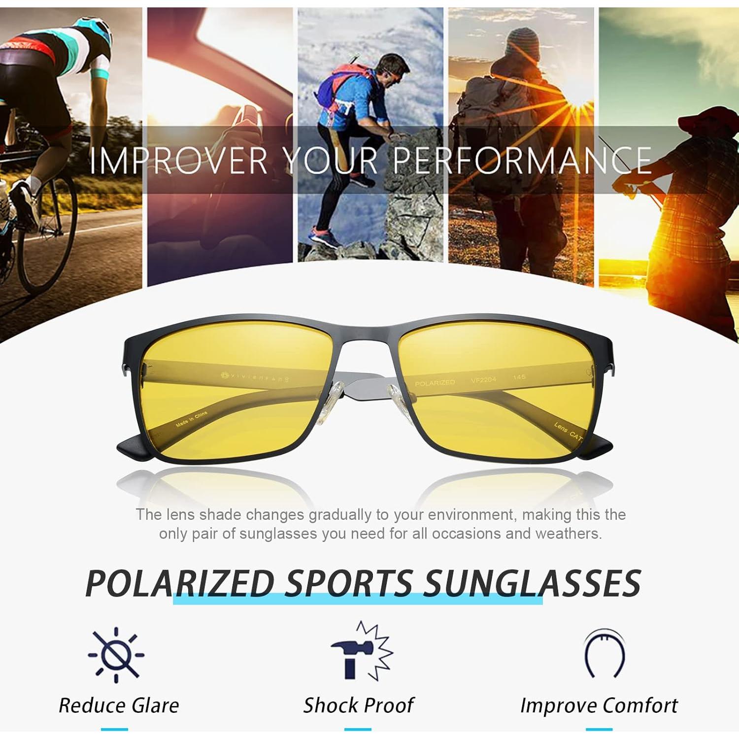 Gafas de sol fotocromáticas VF2204US UV para hombres