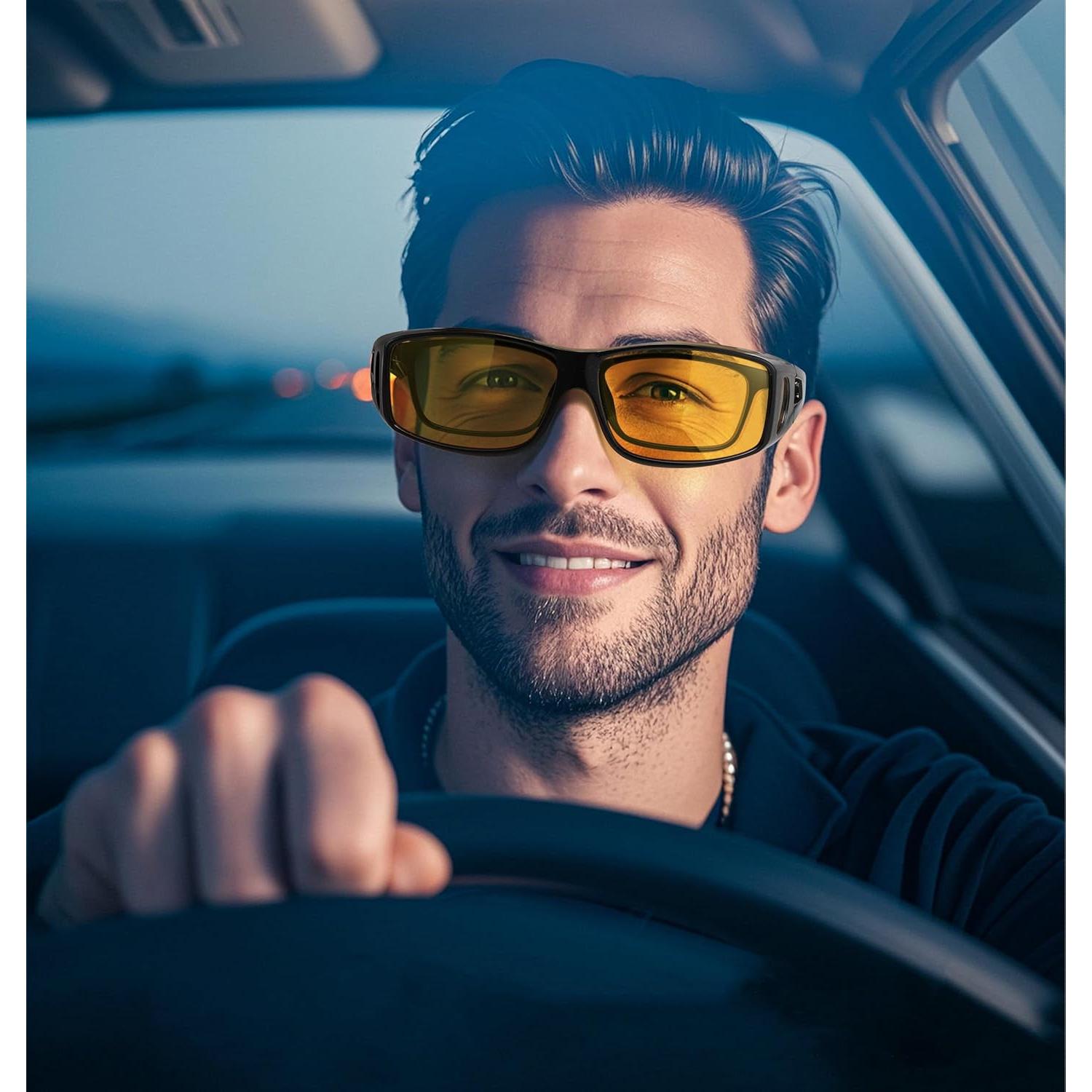 Gafas de Conducción EYGIFT con Visión Nocturna Antirreflejo