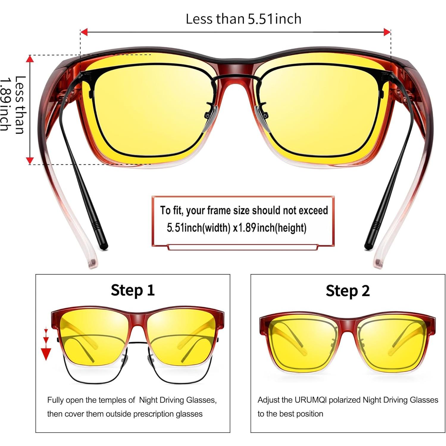 Gafas de sol URUMQI polarizadas para usar sobre gafas UV400