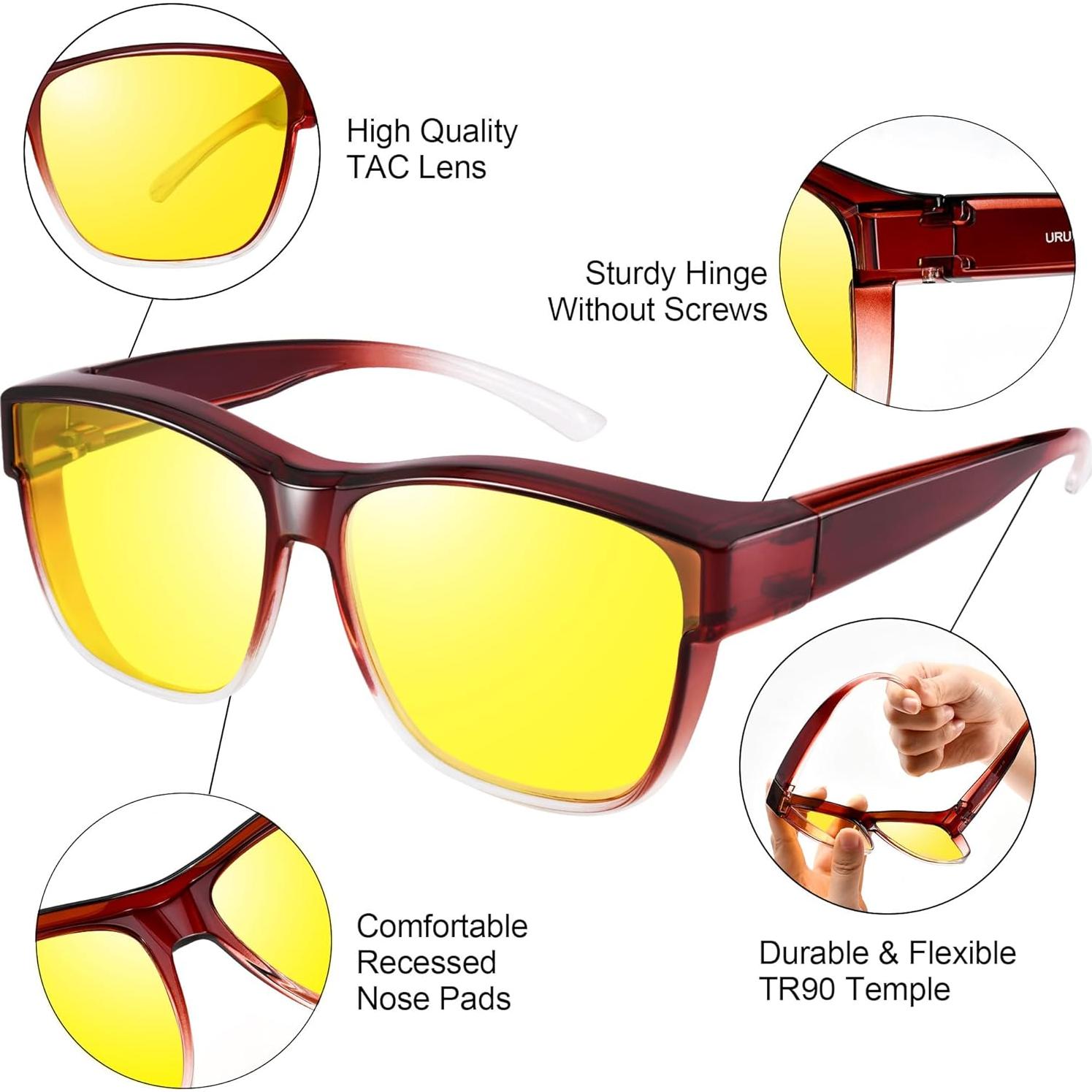 Gafas de sol URUMQI polarizadas para usar sobre gafas UV400