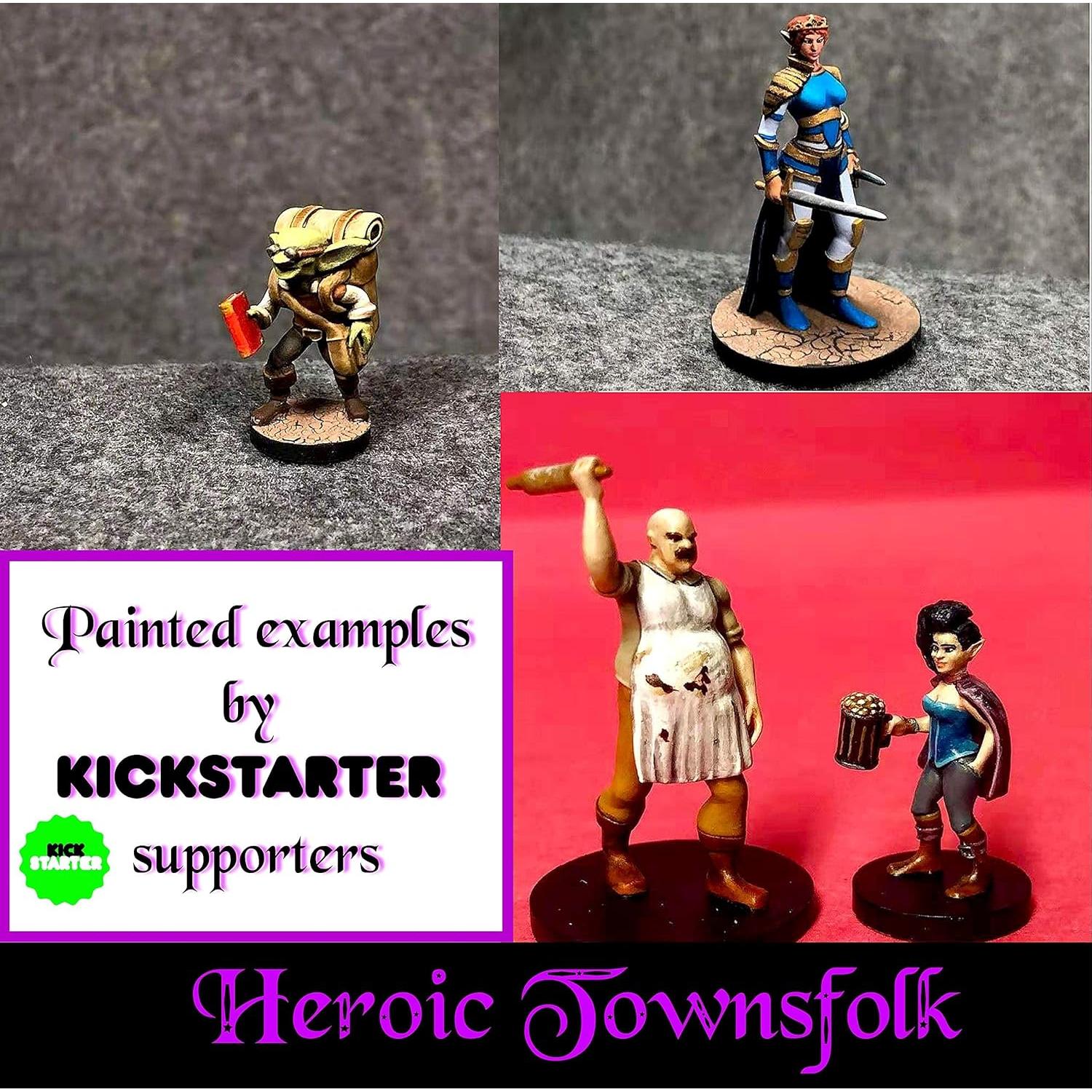 Conjunto de Miniaturas D&D 29 Figuras Sin Pintar Wildspire
