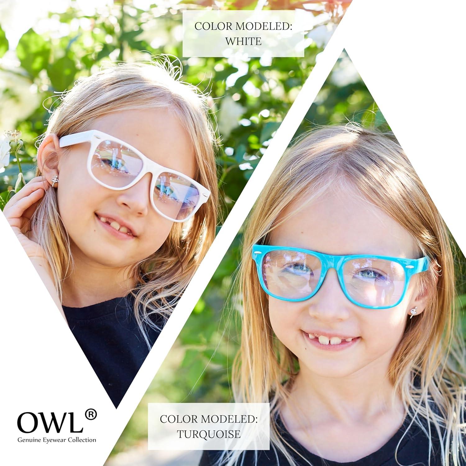 Gafas de Luz Azul OWL para Niños Lentes Claros No Recetadas