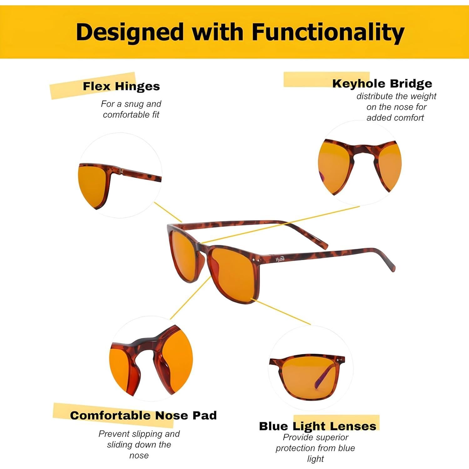 Gafas Vyzia Bloqueo Luz Azul Unisex Antirreflejo UV