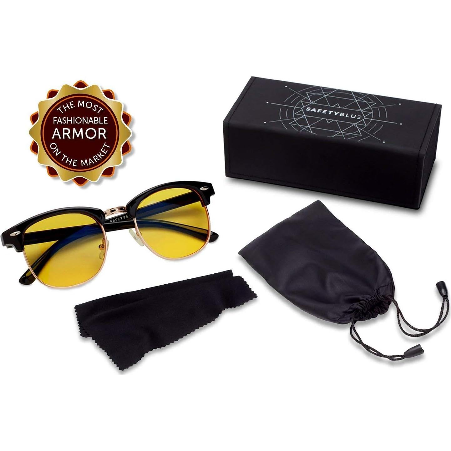 Gafas SafetyBlue™ Bloqueo Luz Azul UV400 Amarillo