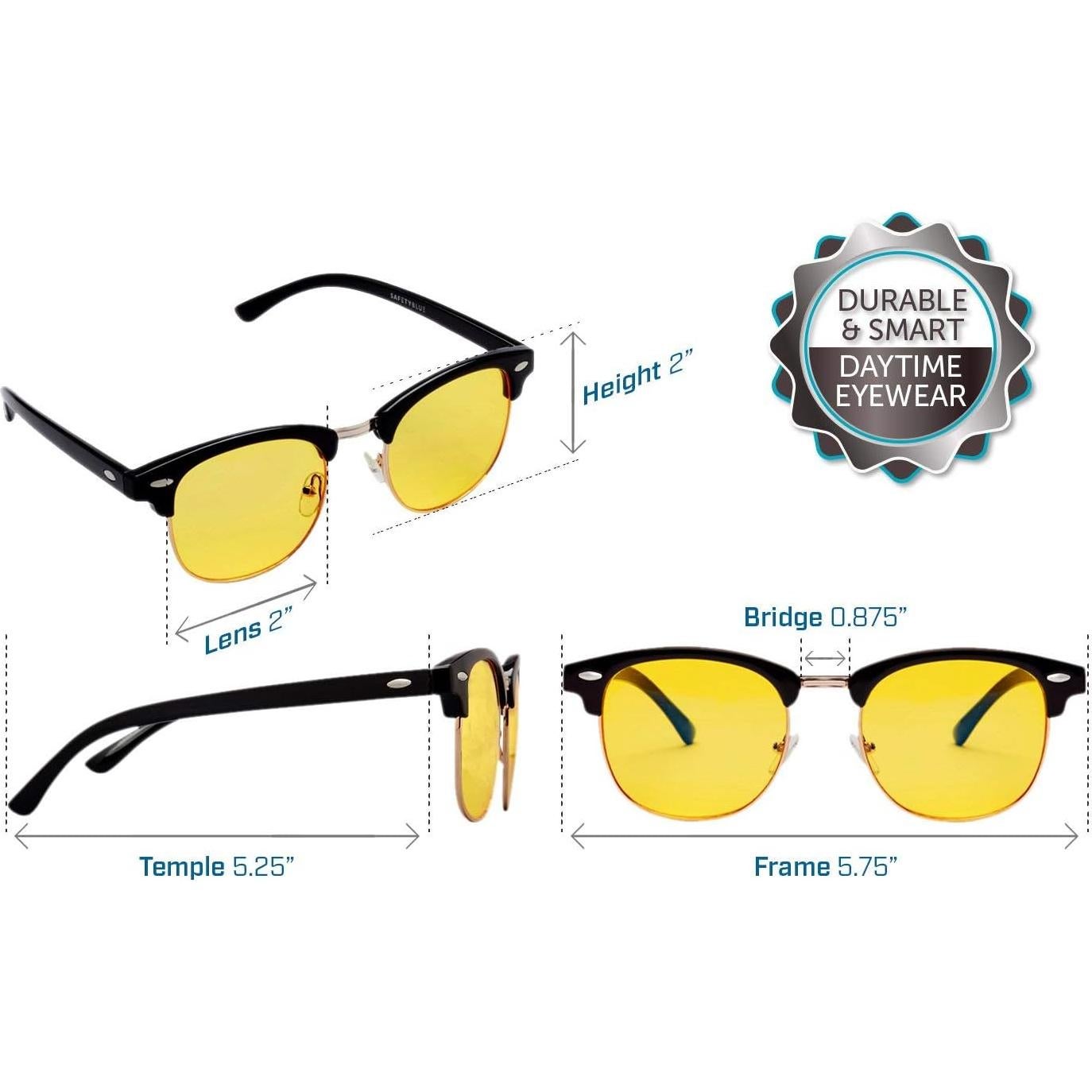 Gafas SafetyBlue™ Bloqueo Luz Azul UV400 Amarillo