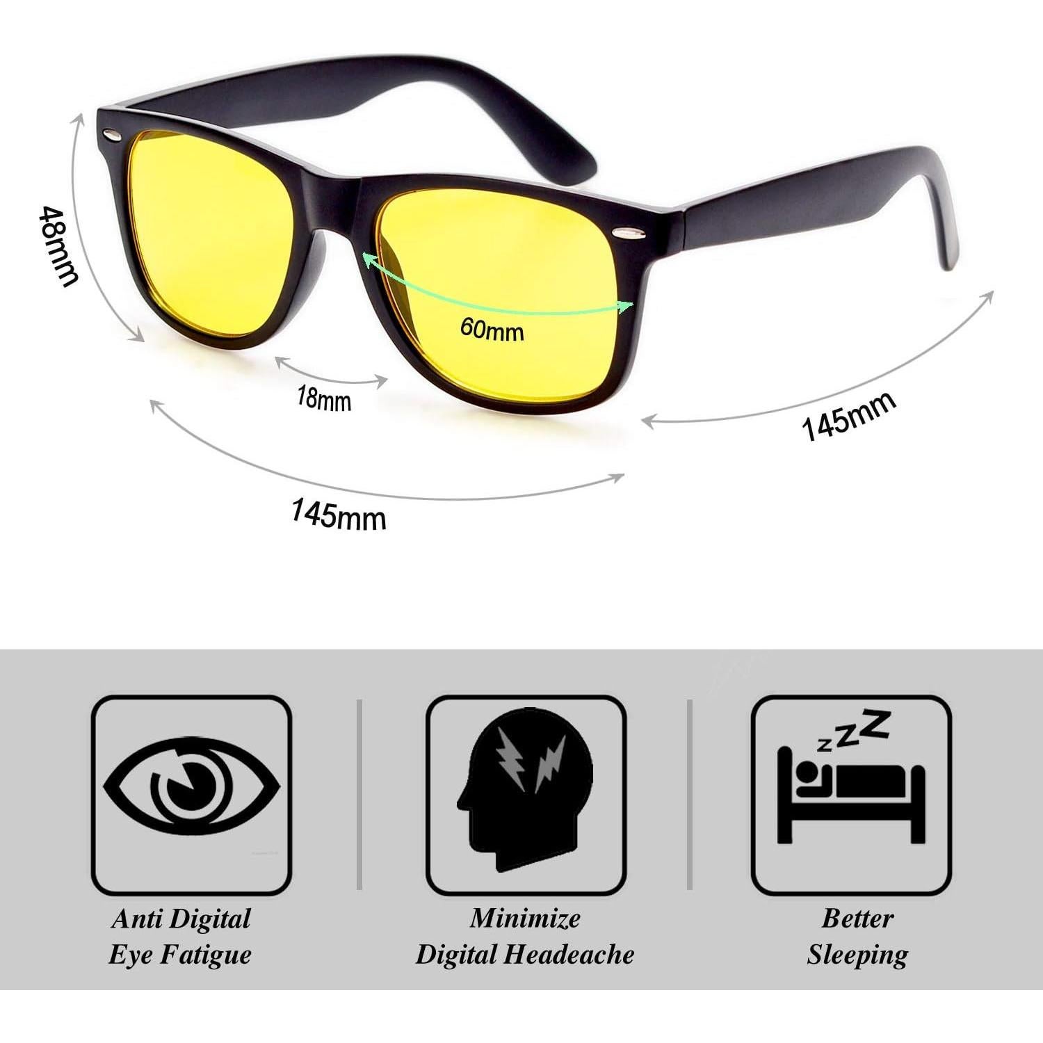 Gafas GY Snail Bloqueo Luz Azul para Juegos - Amarillo