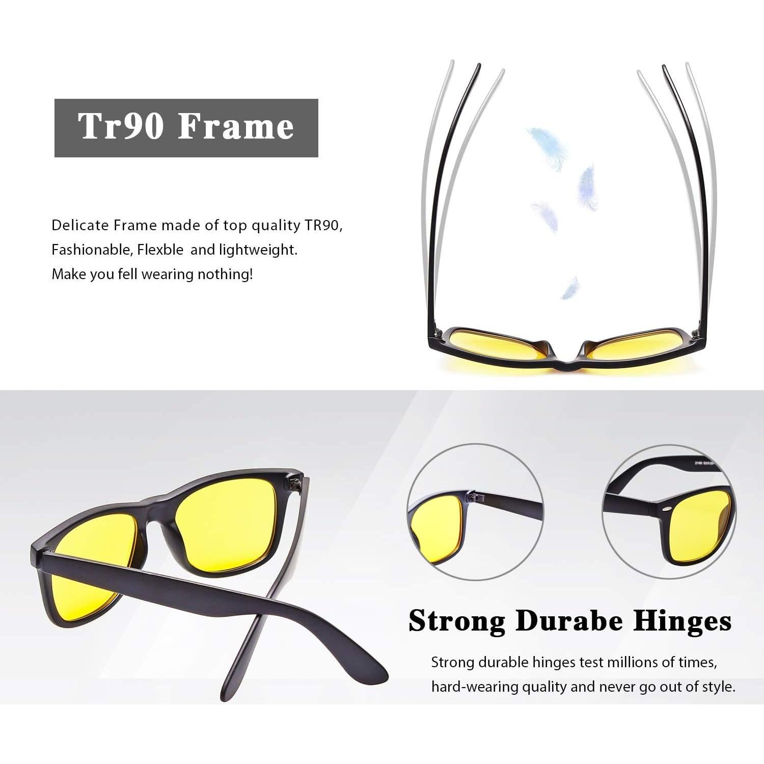 Gafas GY Snail Bloqueo Luz Azul para Juegos - Amarillo