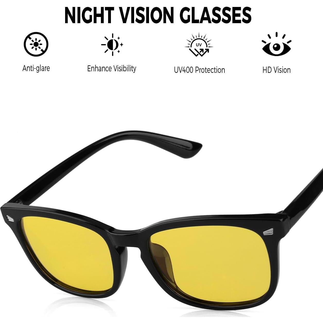 Gafas FIMOSON para Conducir de Noche Lentes Amarillos