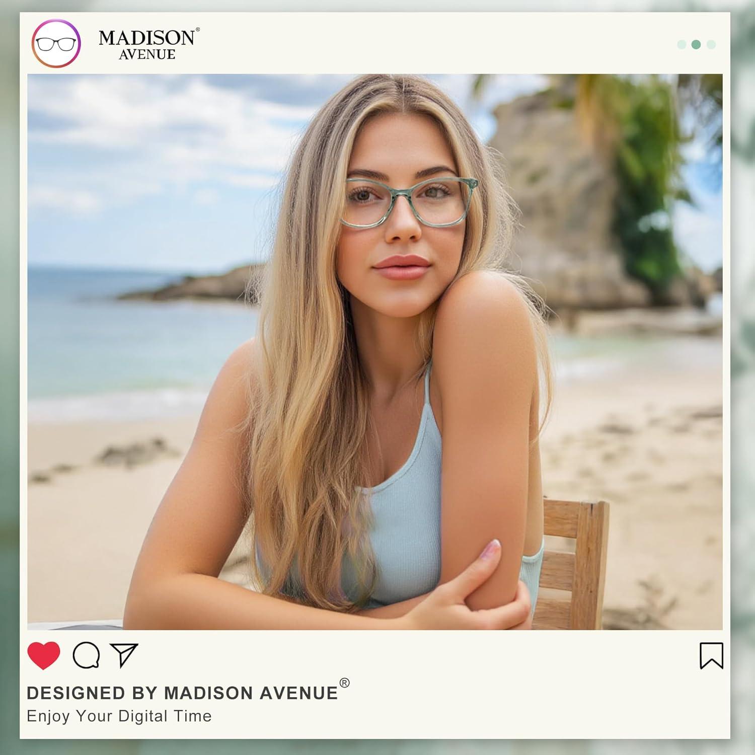 Gafas Bloqueo Luz Azul TR90 Madison Avenue Verde