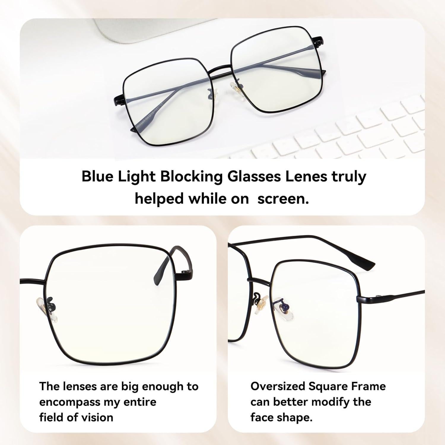 Gafas Dollger Antirreflejo Luz Azul Mujeres Montura Retro