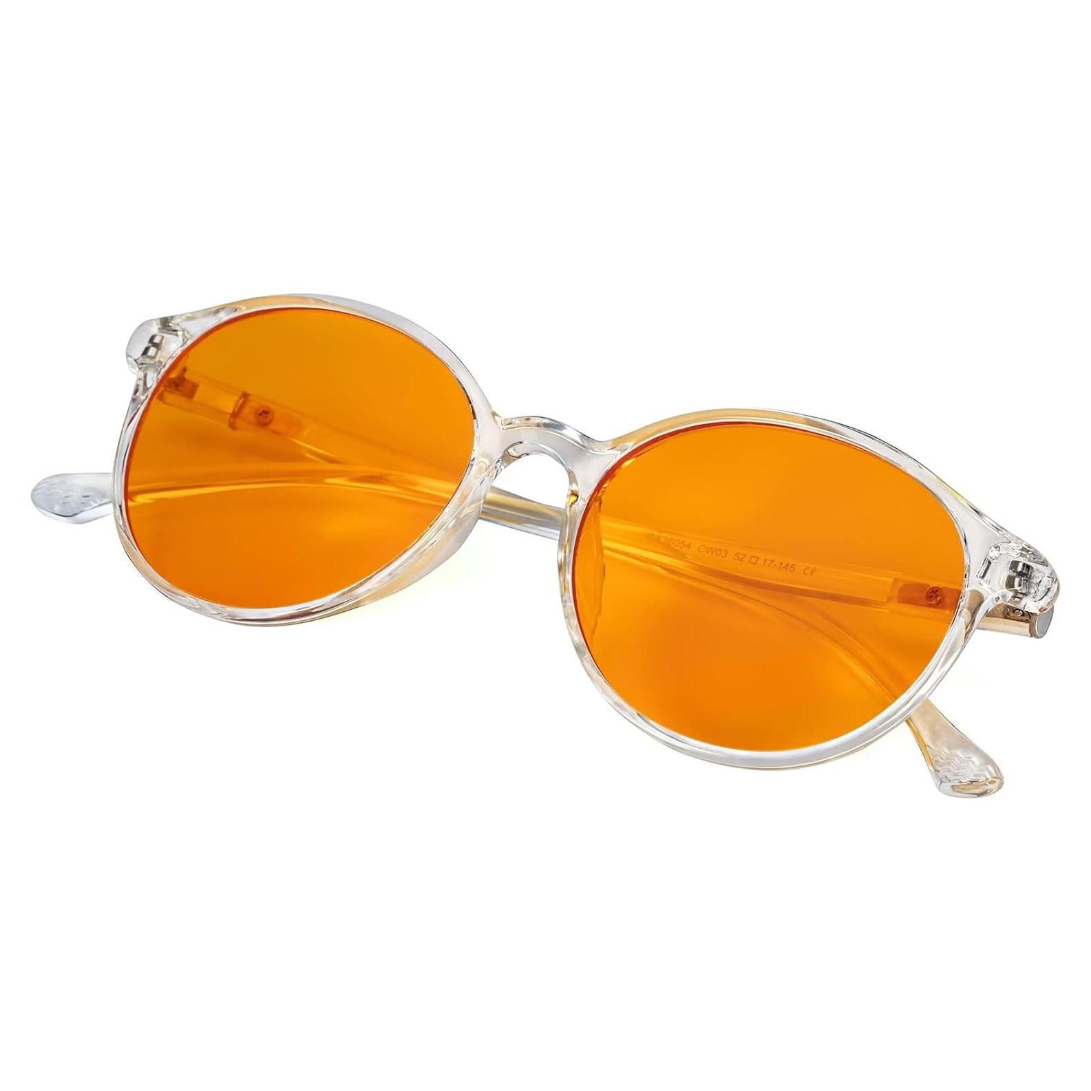 Gafas LIKSMU Bloqueo Luz Azul Naranja 99.99% 52mm