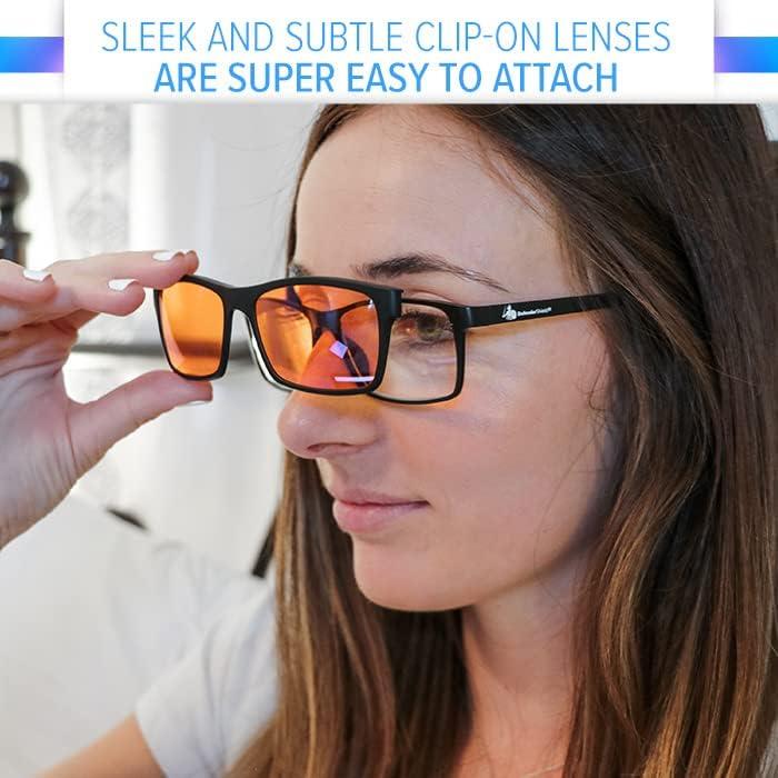 Gafas Bloqueadoras de Luz Azul DefenderShield 2 en 1 Clip-On