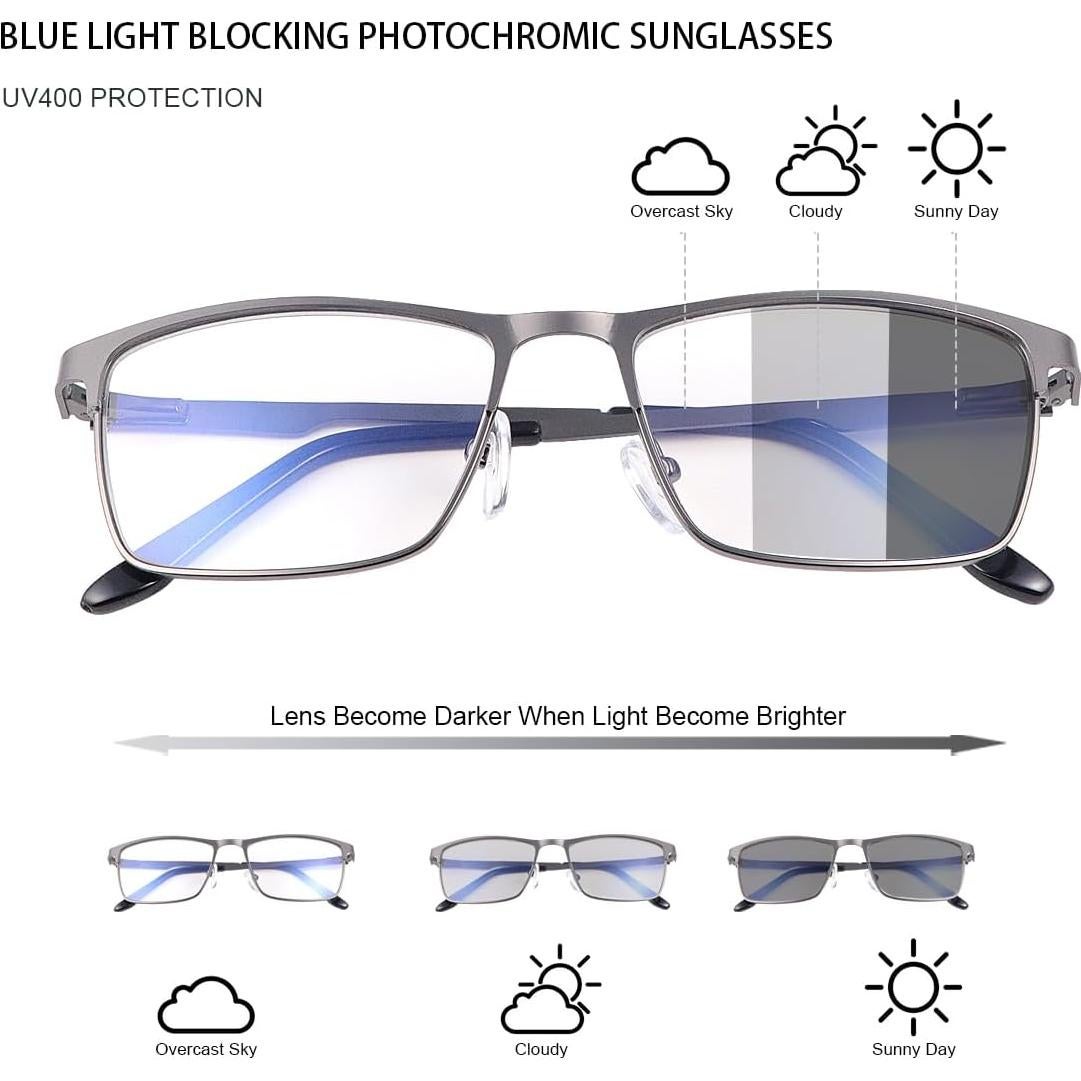 Gafas YIMI Fotocromáticas Anti Luz Azul UV400 para Juegos