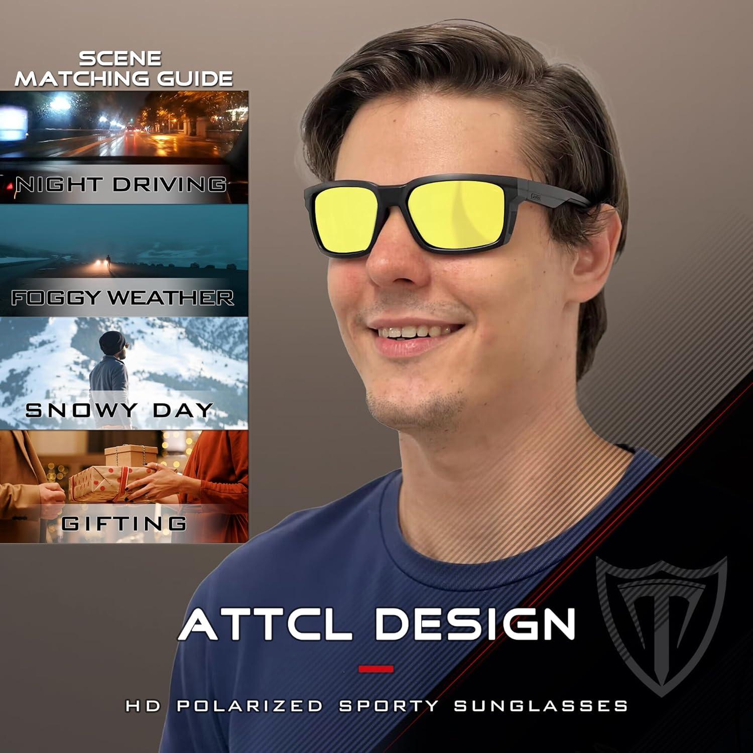 Gafas de sol polarizadas ATTCL para hombres UV400