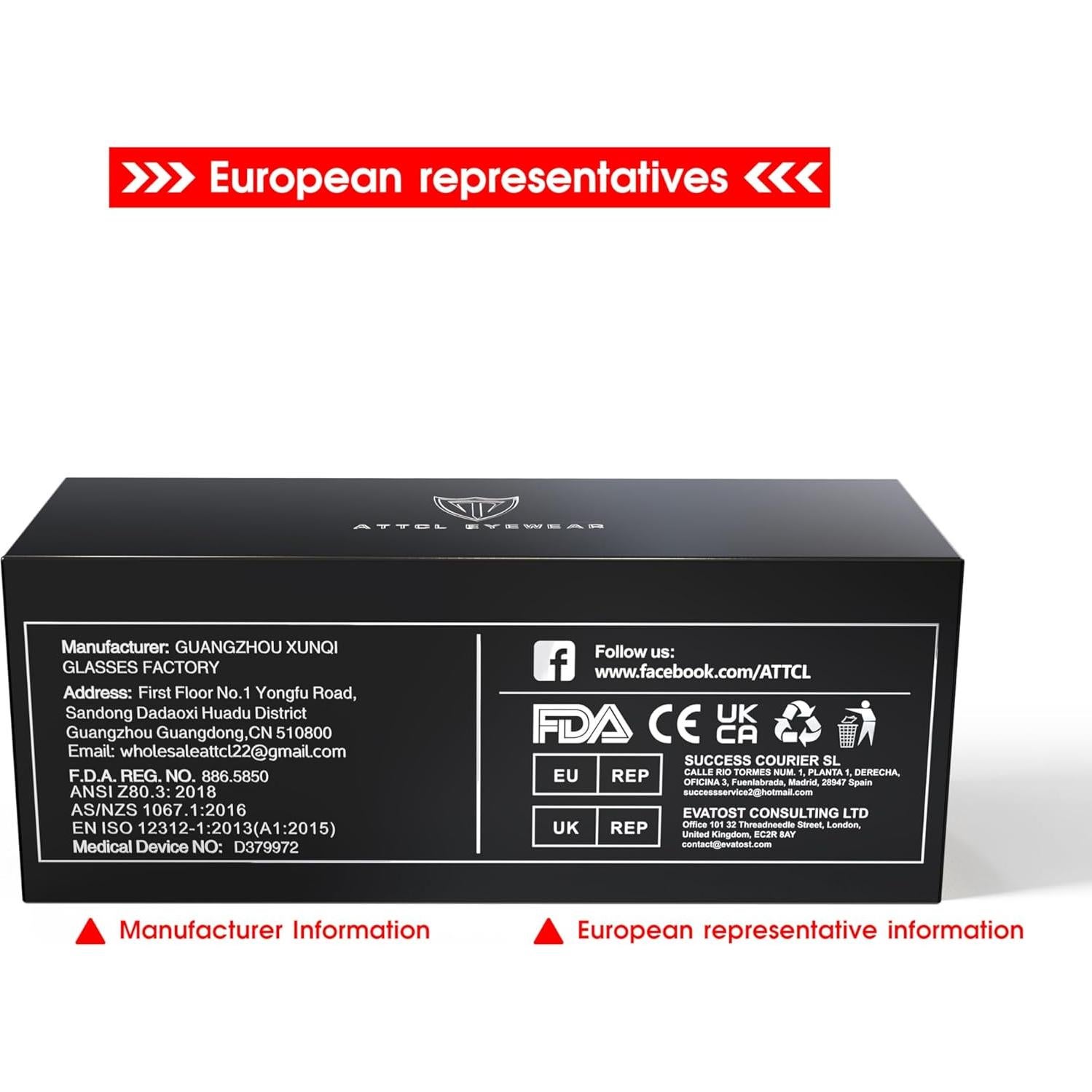 Gafas de sol polarizadas ATTCL para hombres UV400