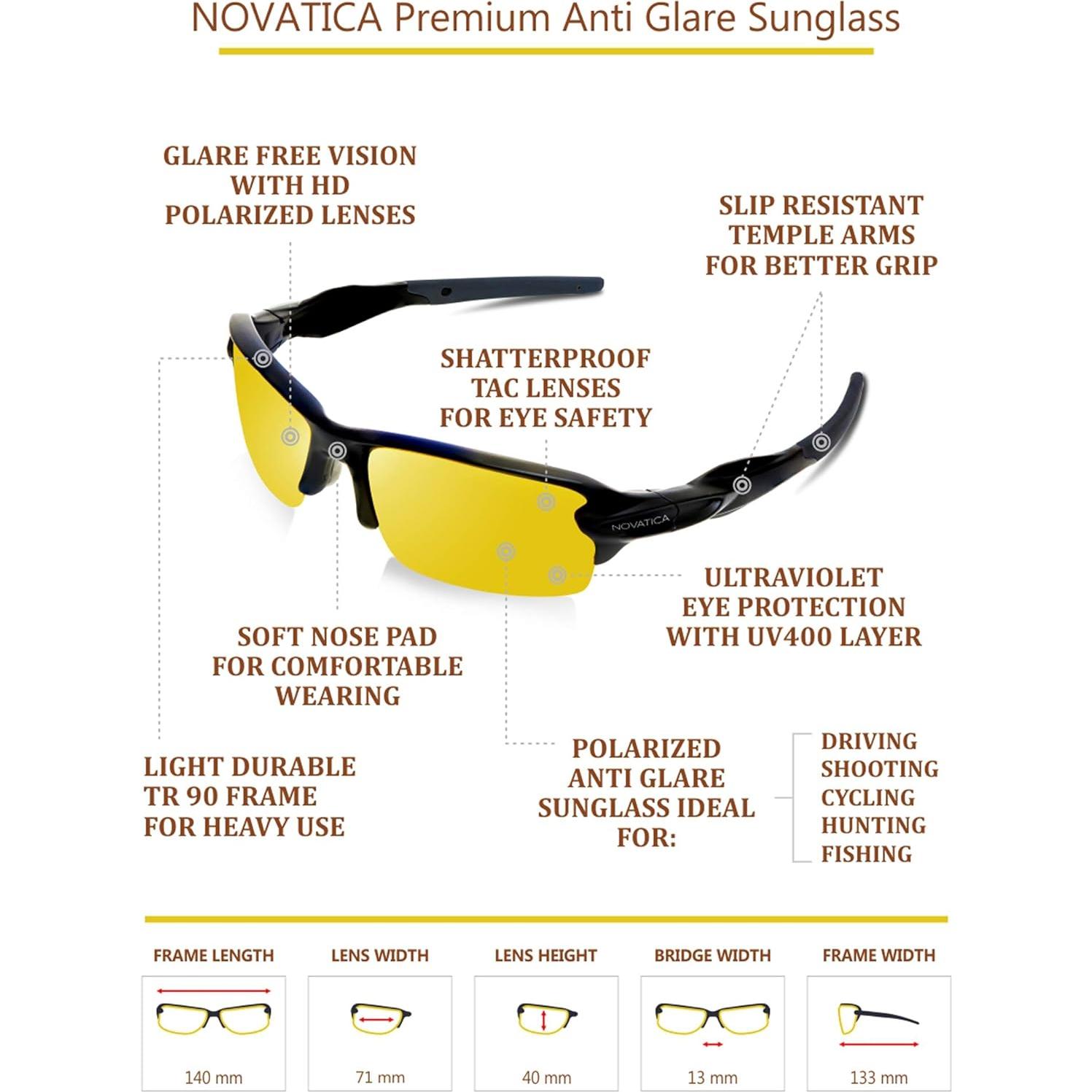 Gafas de Conducción Nocturna NOVATICA Antirreflejo UV TAC