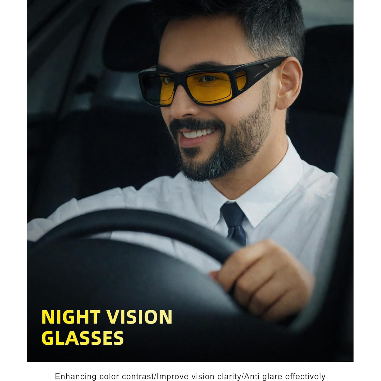 Gafas de Visión Nocturna OUKEMAX para Conducir - Set de 3