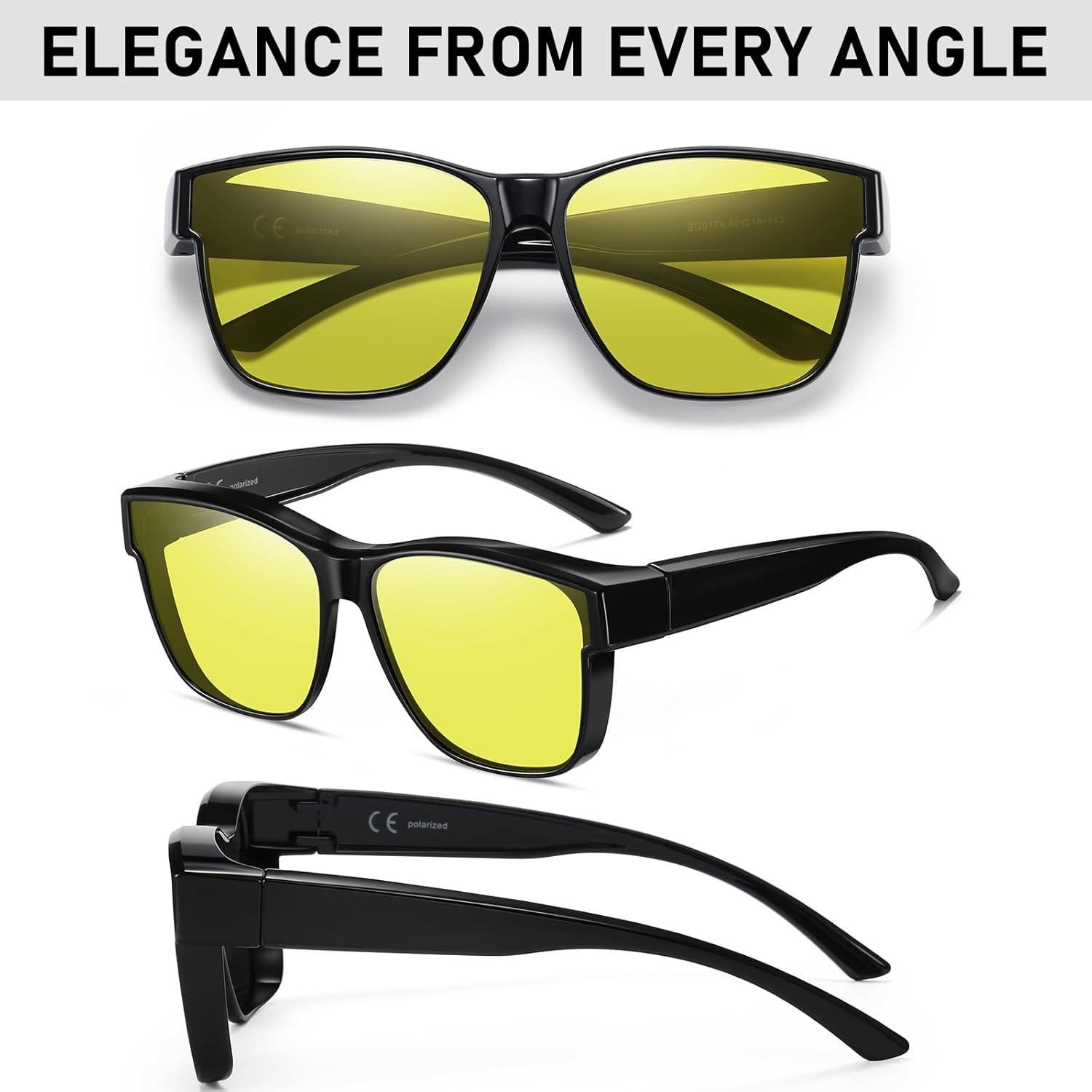 Gafas de sol Wzerry Polarizadas sobre gafas UV400 Unisex