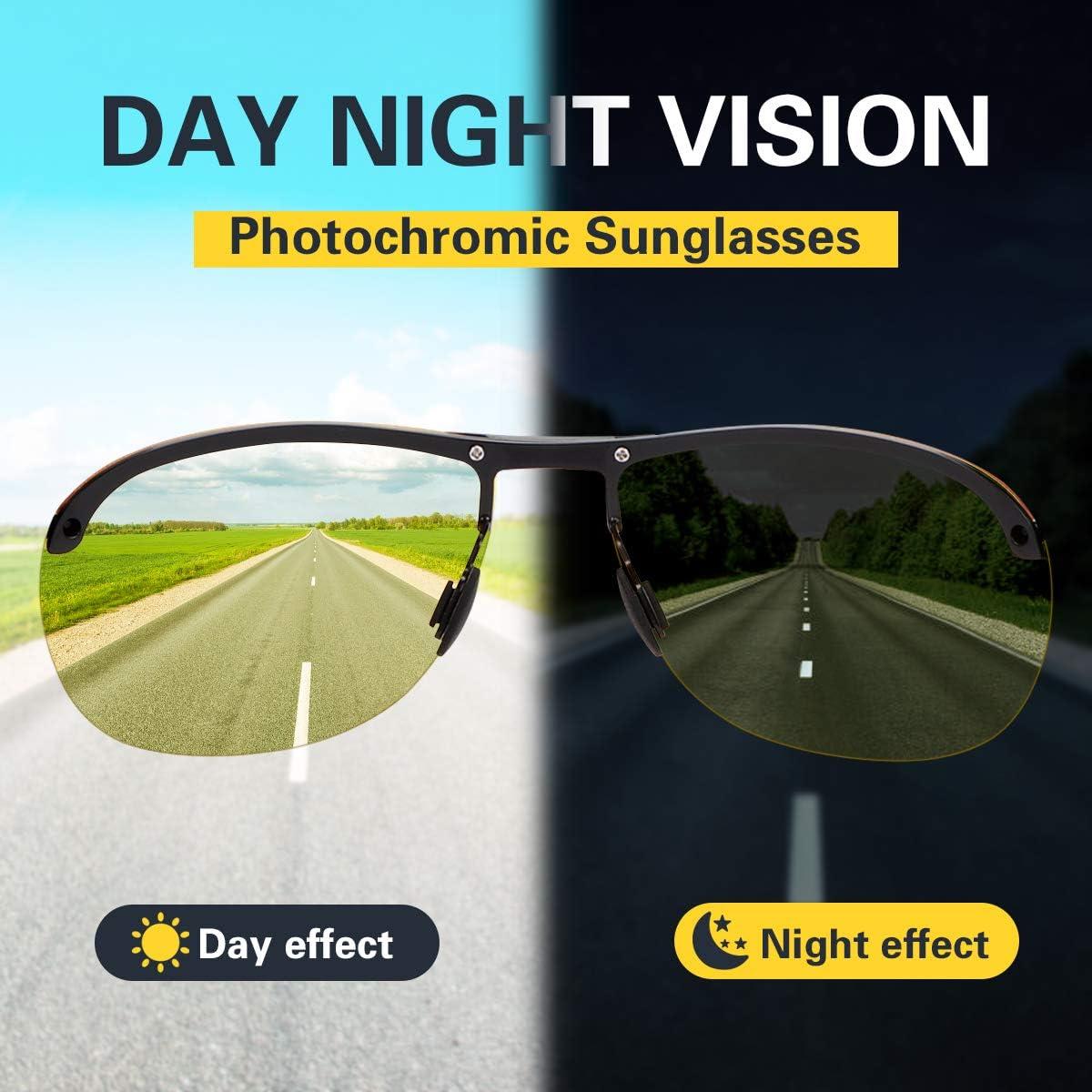 Gafas de sol fotocromáticas YIMI UV400 para hombres y mujeres