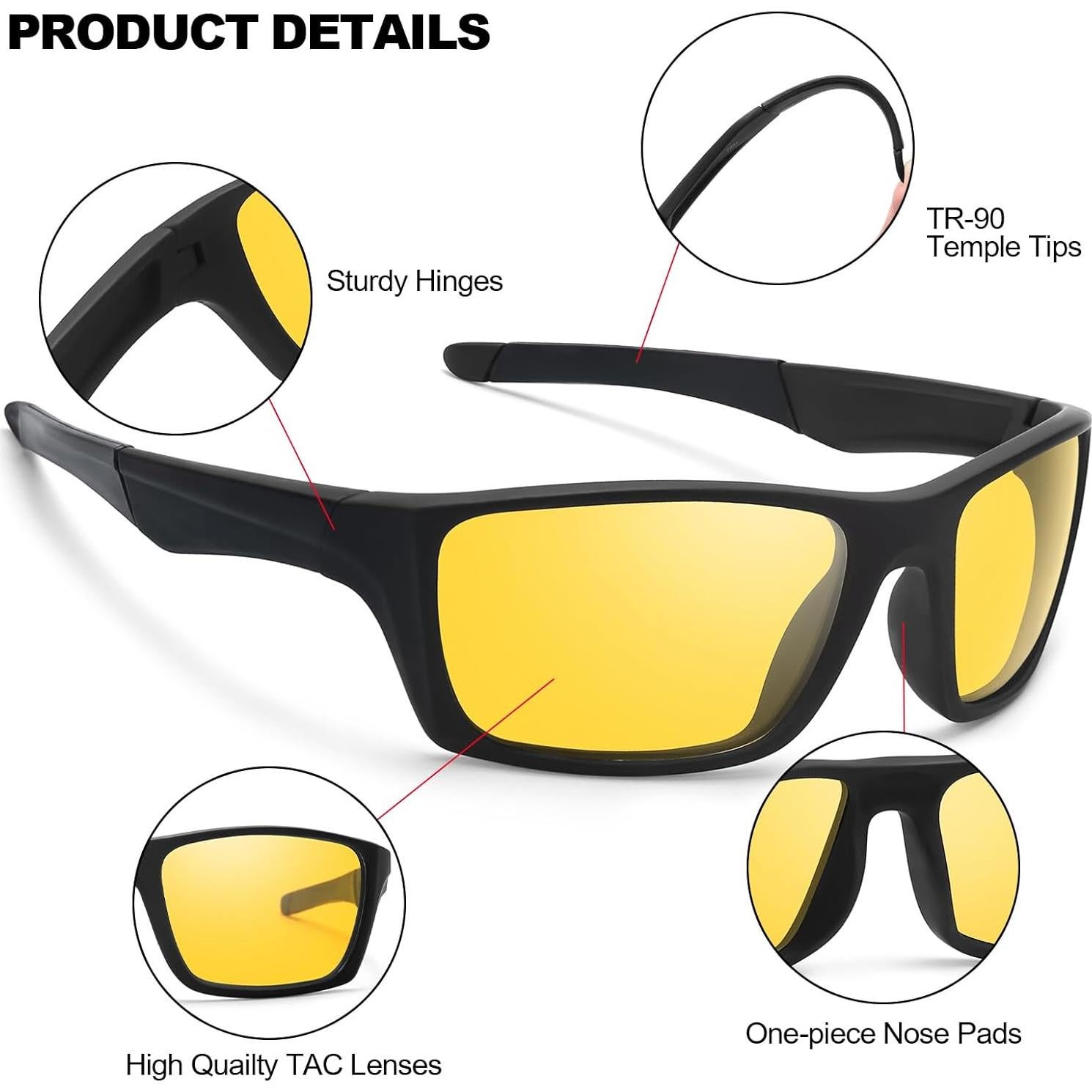 Gafas de Visión Nocturna IGNAEF Amarillas Polarizadas