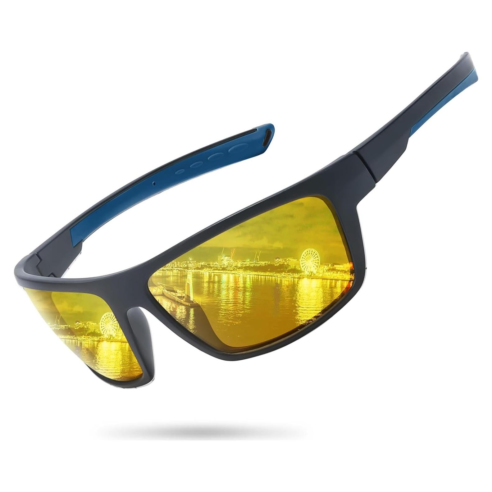 Gafas de Visión Nocturna LVIOE Amarillas Envolventes