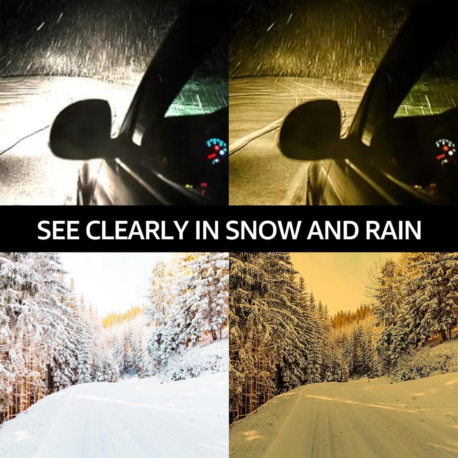 Gafas de Visión Nocturna LVIOE Amarillas Envolventes