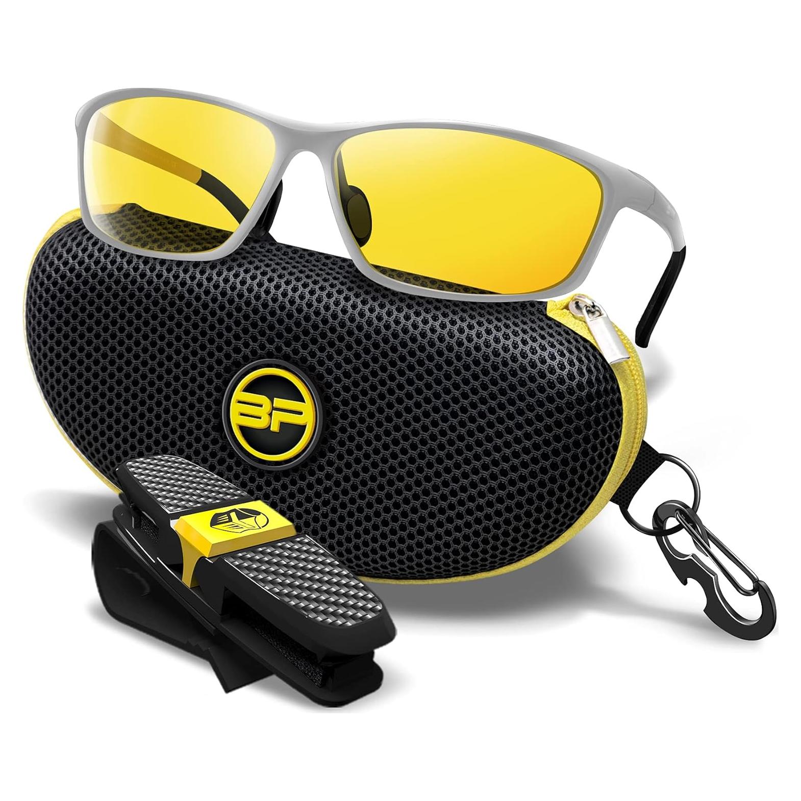 Gafas de Conducción Nocturna BLUPOND Rally - Visión Amarilla HD