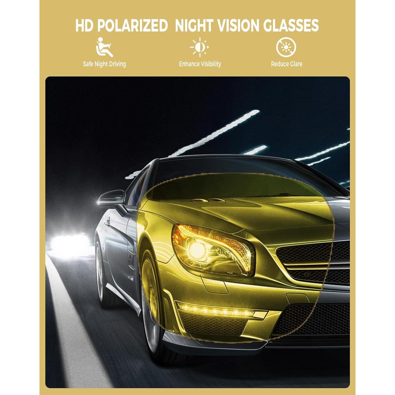 Gafas de Visión Nocturna Polarizadas TR90 para Conducir