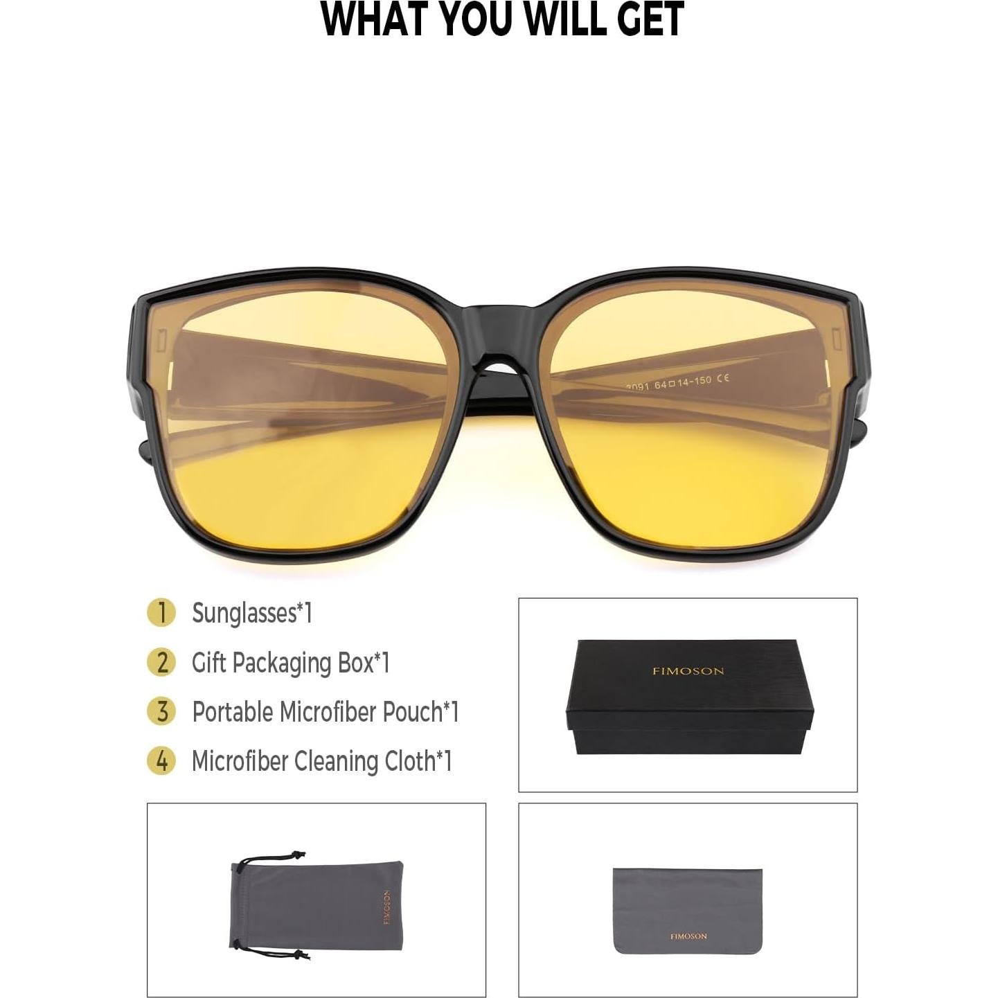 Gafas de Visión Nocturna Polarizadas TR90 para Conducir