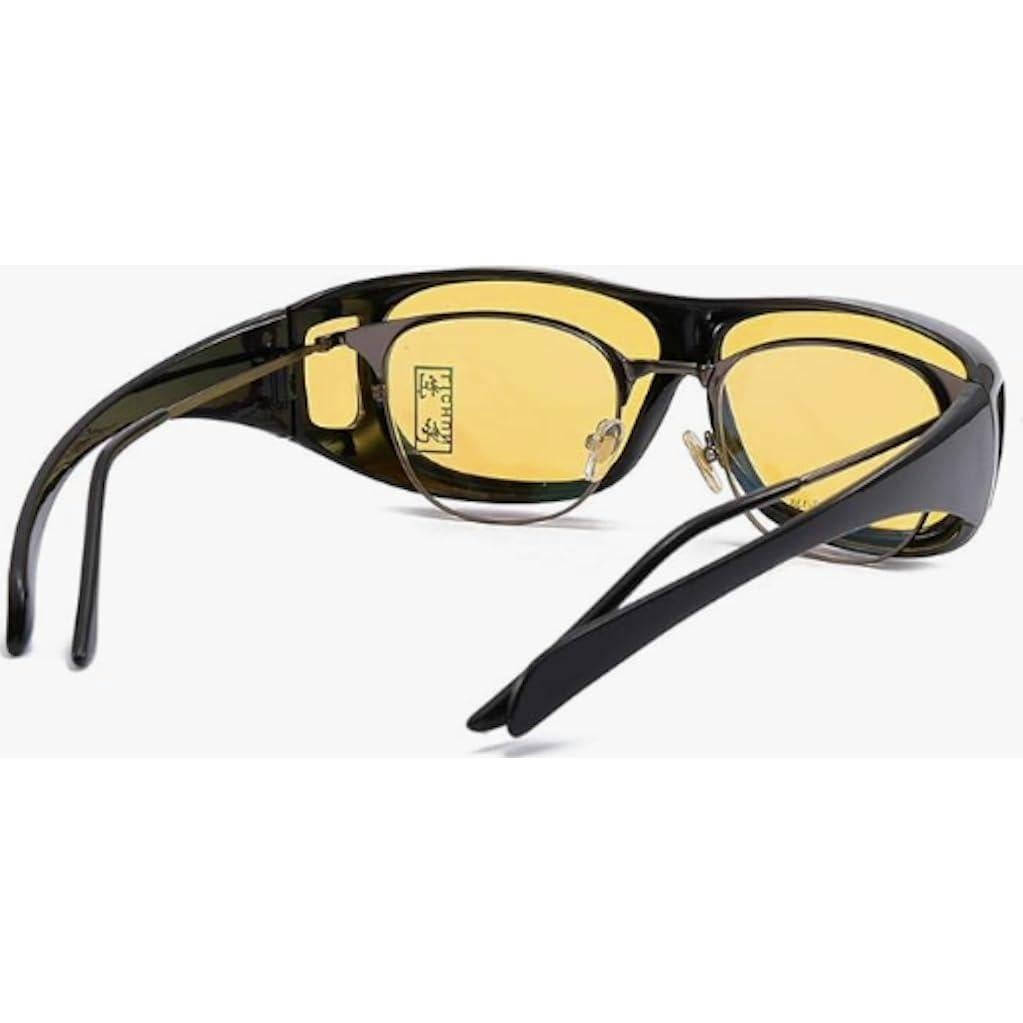 ELLITE HD ClearVision UV Protection Wraparound Driving Wear Over SunGlasses