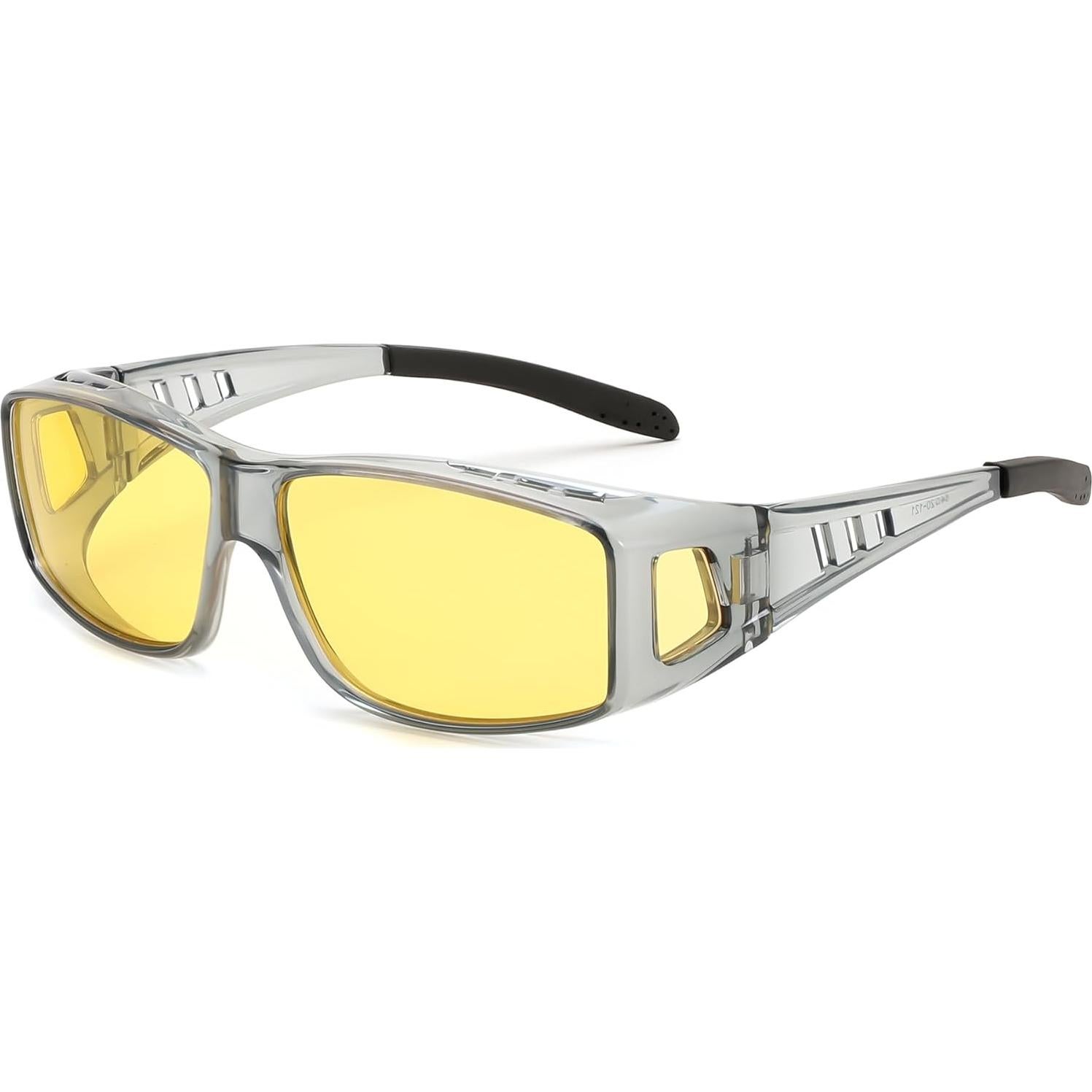 Gafas de Conducción Nocturna FEISEDY Lente Amarillo Polarizadas