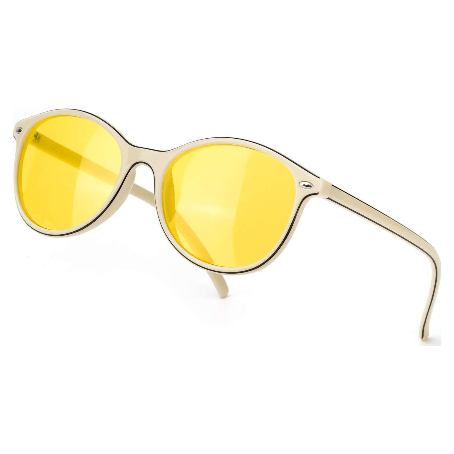 Gafas de Visión Nocturna TJUTR Amarillas Polarizadas Mujeres