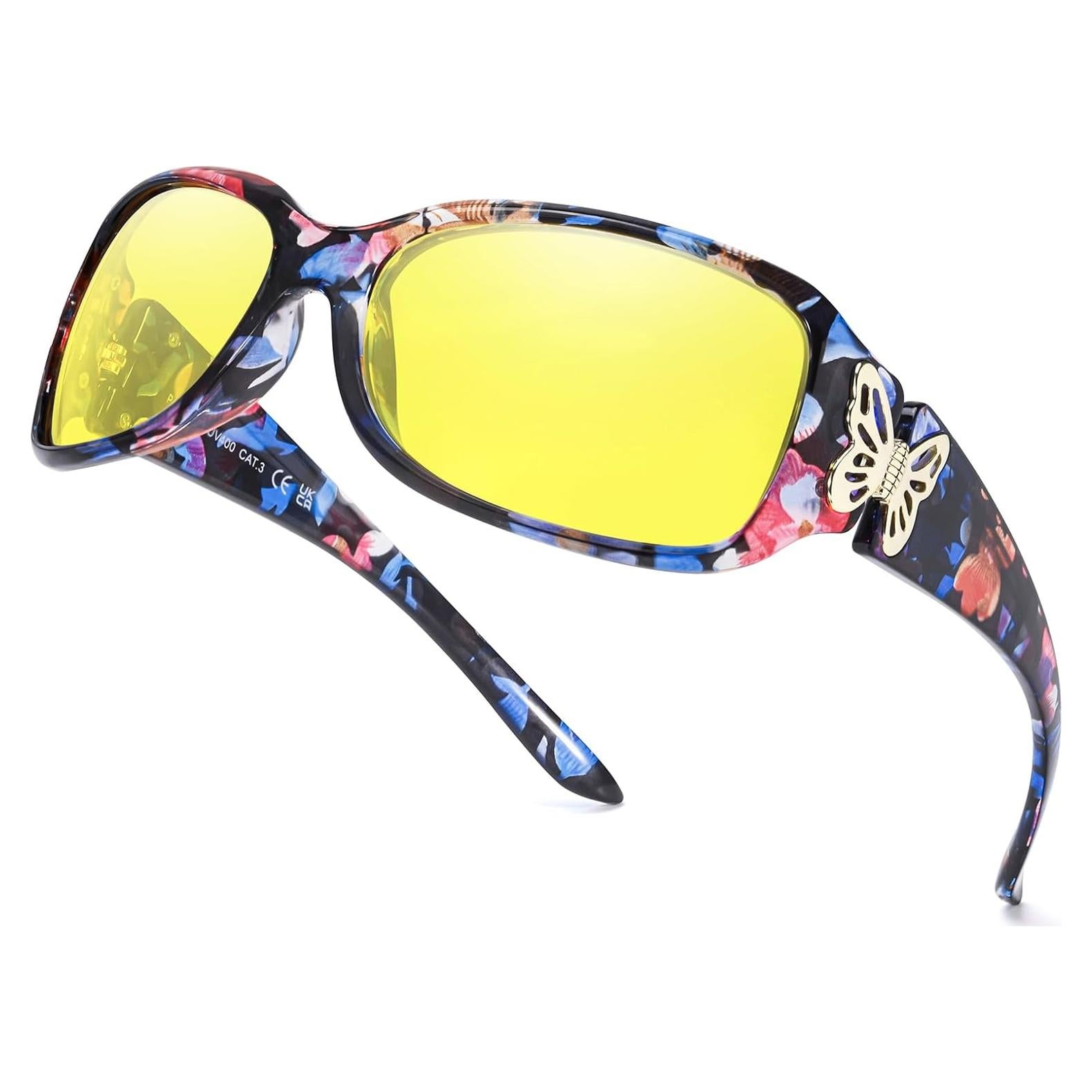 Gafas de sol SIPHEW para mujeres, marco retro UV400