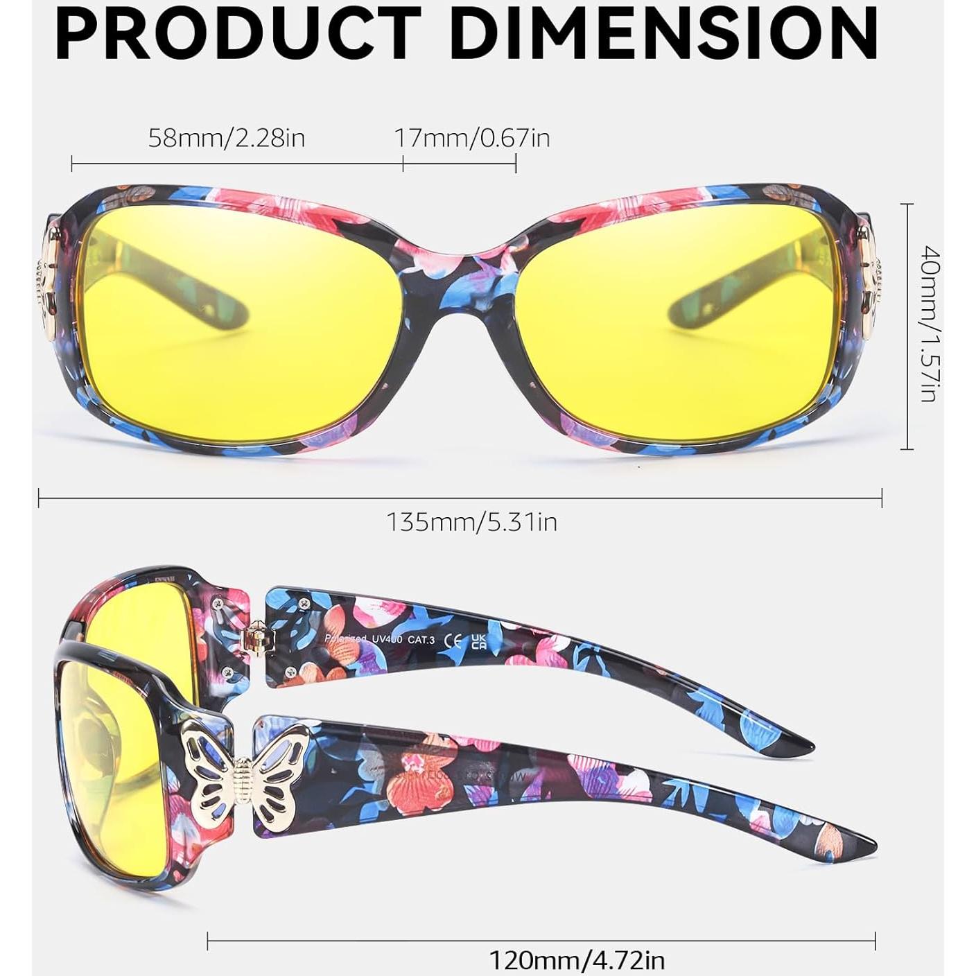 Gafas de sol SIPHEW para mujeres, marco retro UV400