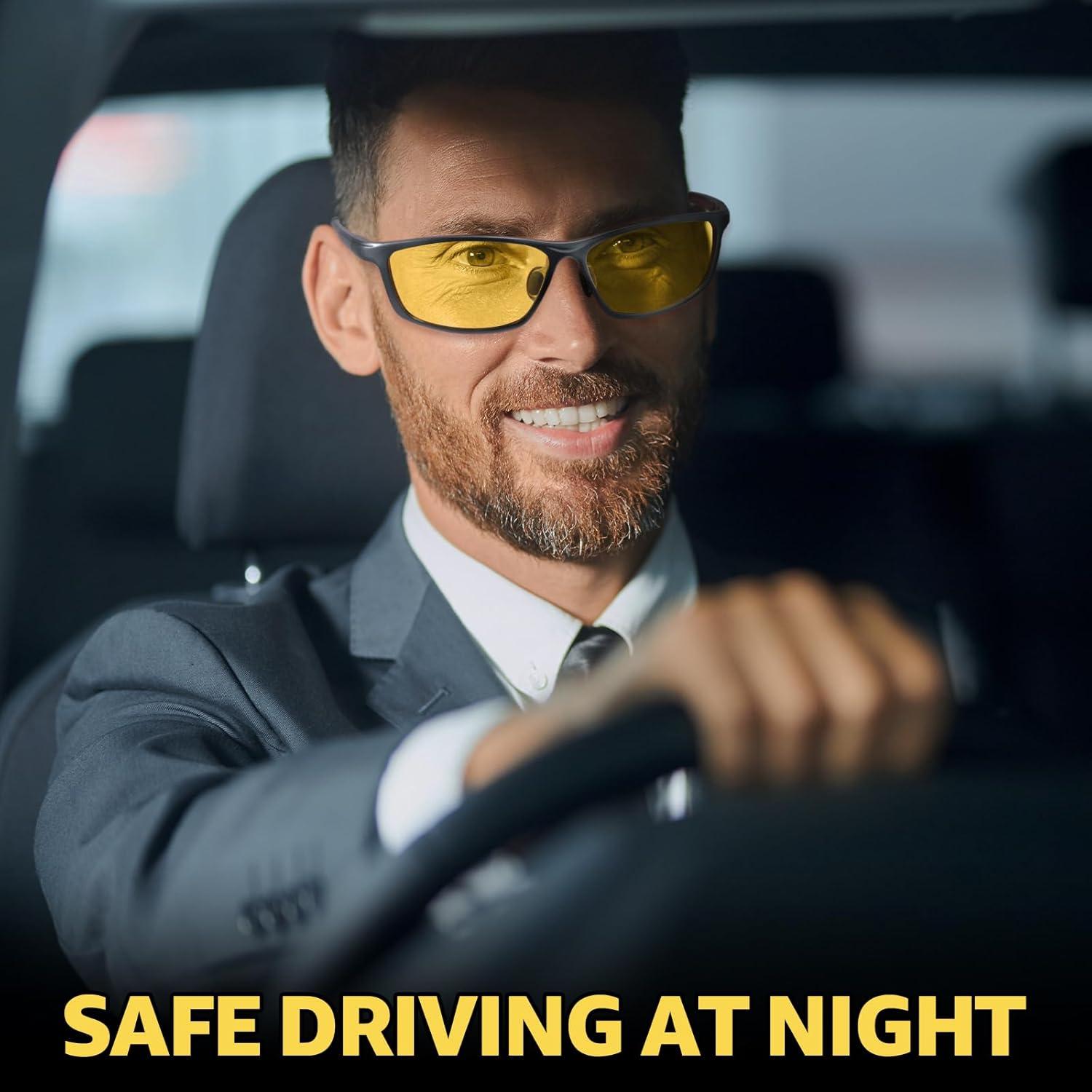 Gafas de Conducción Nocturna Myiaur Amarillas Polarizadas