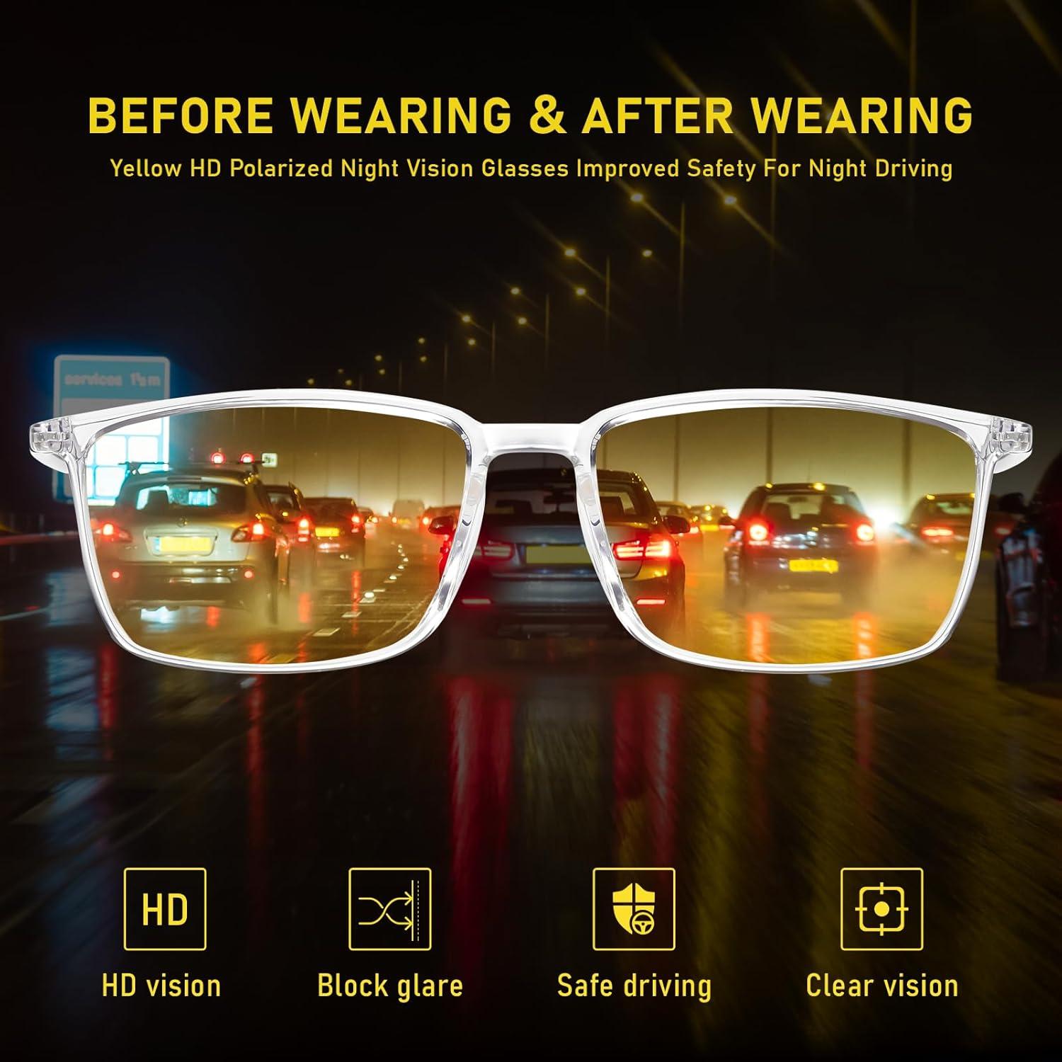 Gafas Amarillas Polarizadas DUCO para Mujeres con Visión Nocturna