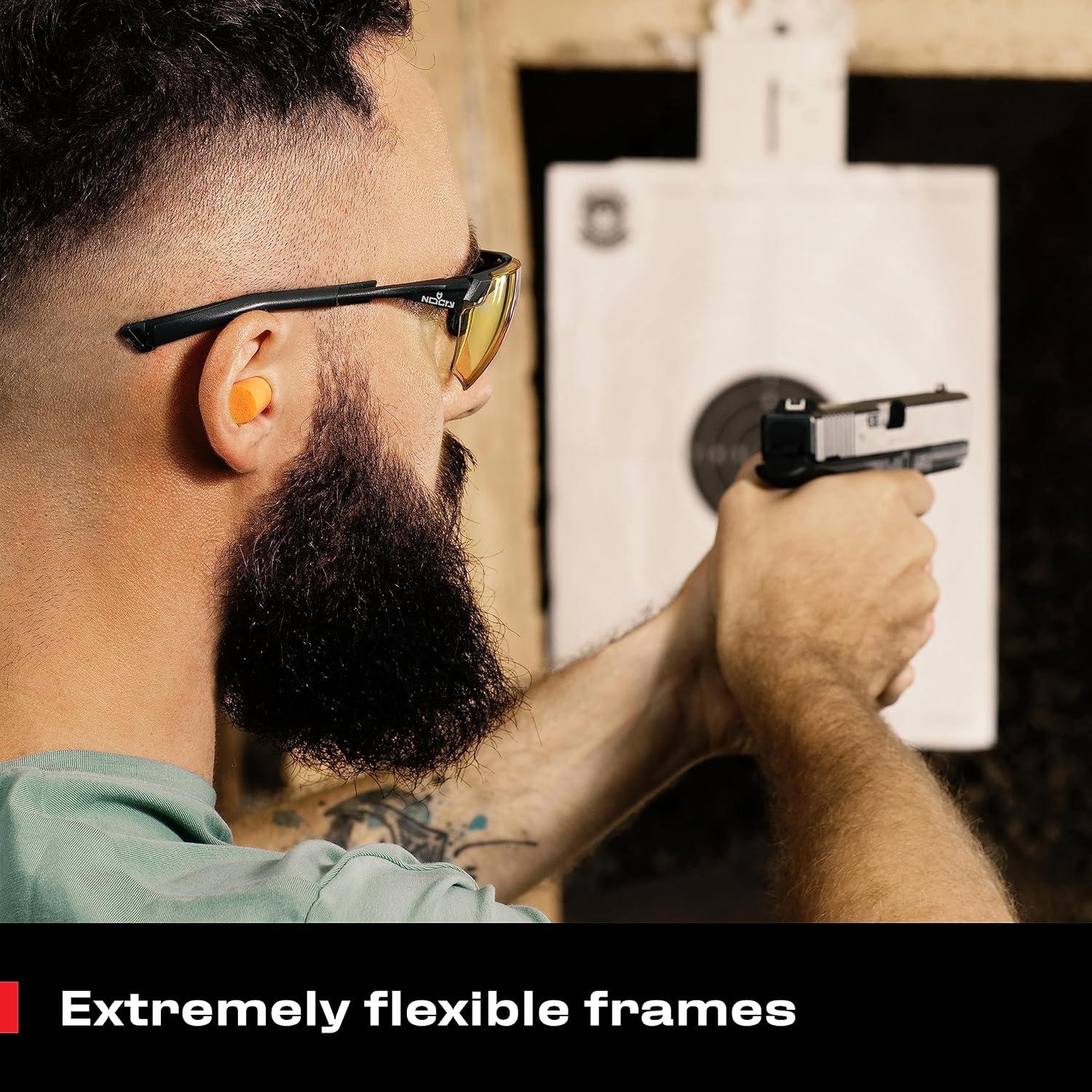 Gafas de Seguridad NoCry Amarillas Ajustables UV Antivaho