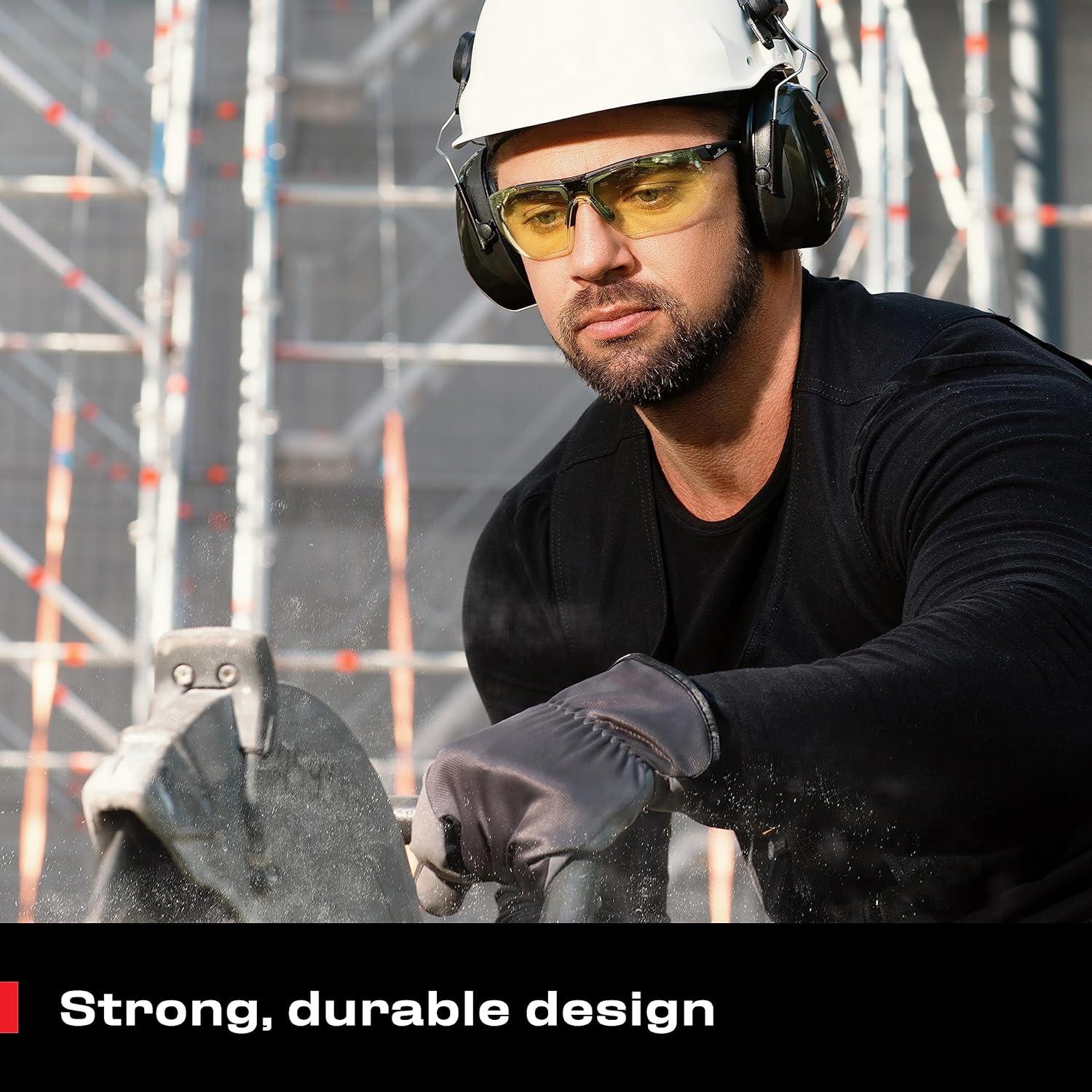 Gafas de Seguridad NoCry Amarillas Ajustables UV Antivaho