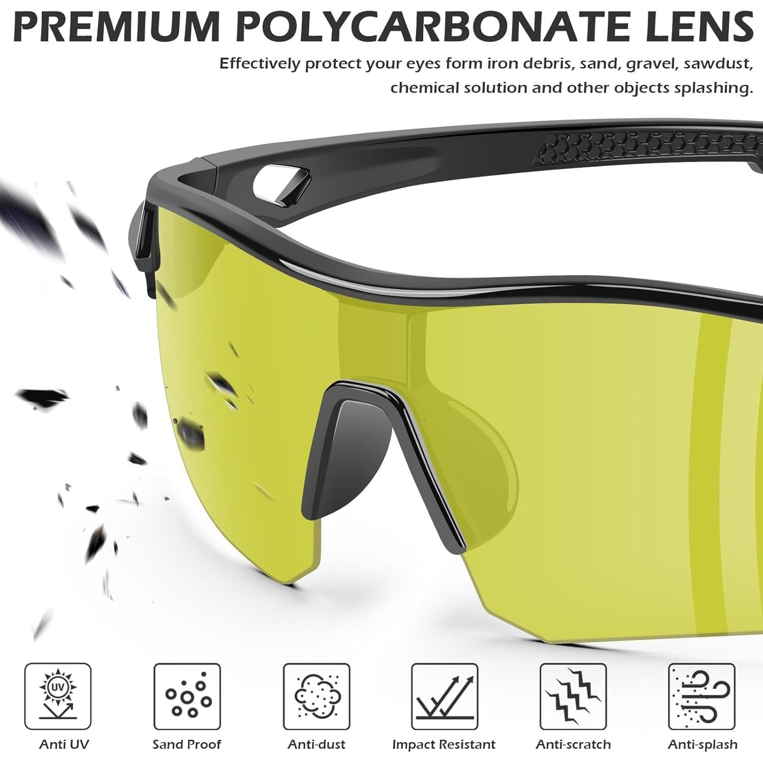 Gafas de Seguridad OXG Paquete de 12 Unisex ANSI Z87.1