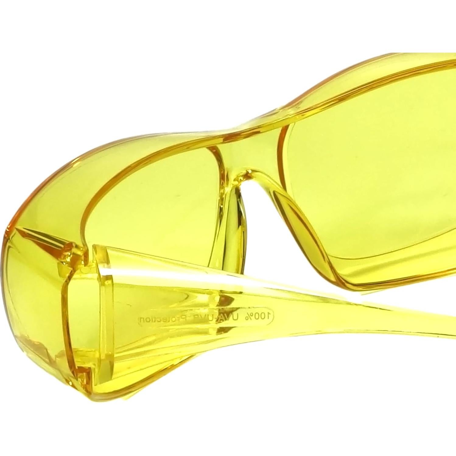 Gafas de seguridad Calabria 6000 Fit Over amarillas UV