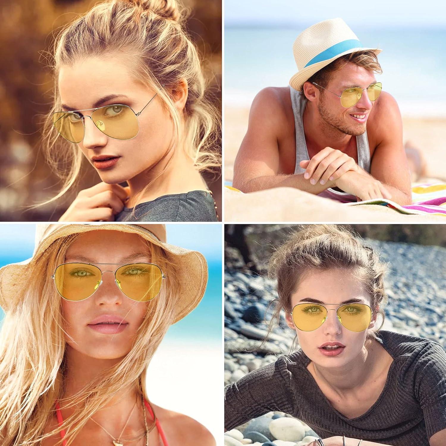 Gafas de sol Aviador SunnyPro Lentes Amarillas UV400