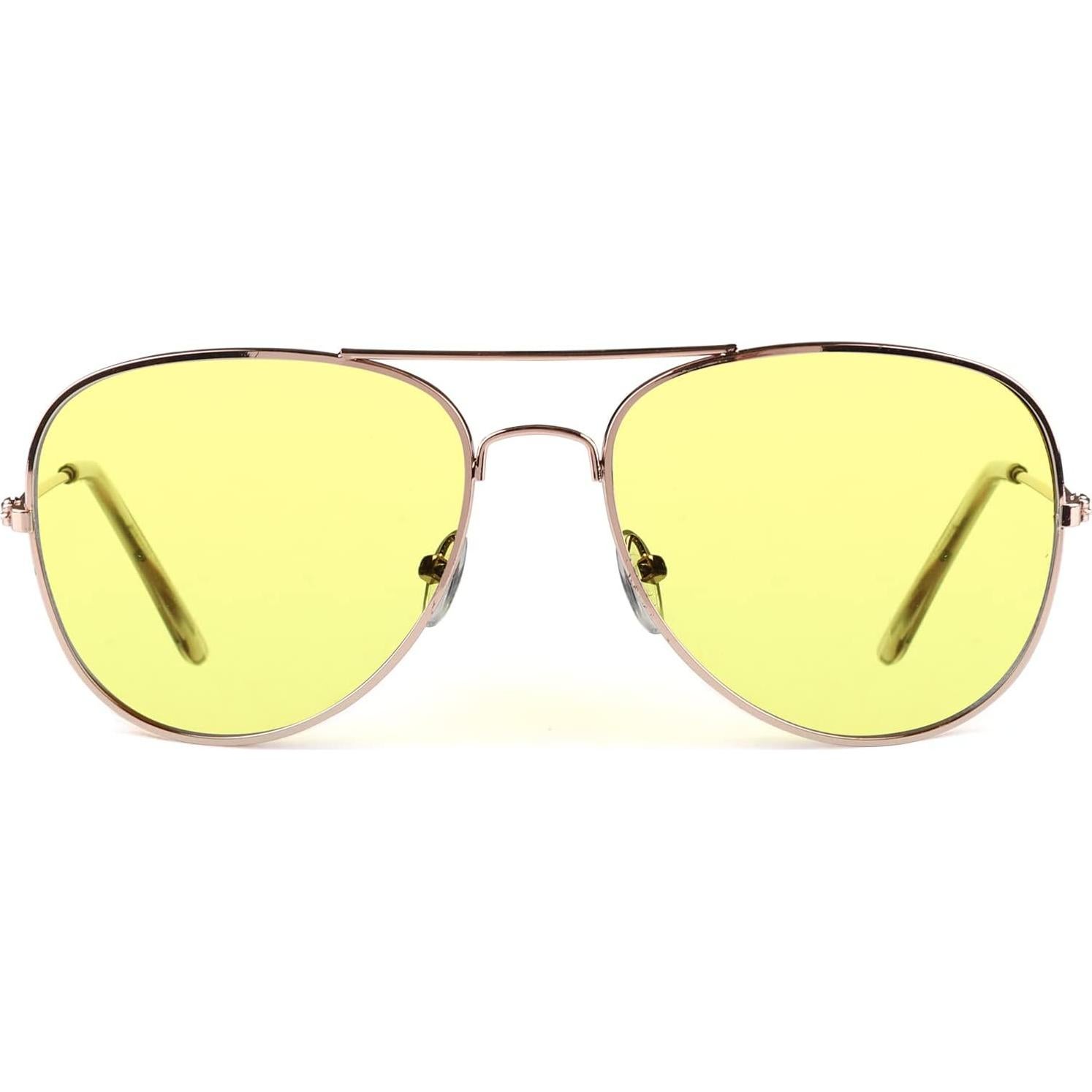 Gafas de sol Aviador SunnyPro Lentes Amarillas UV400