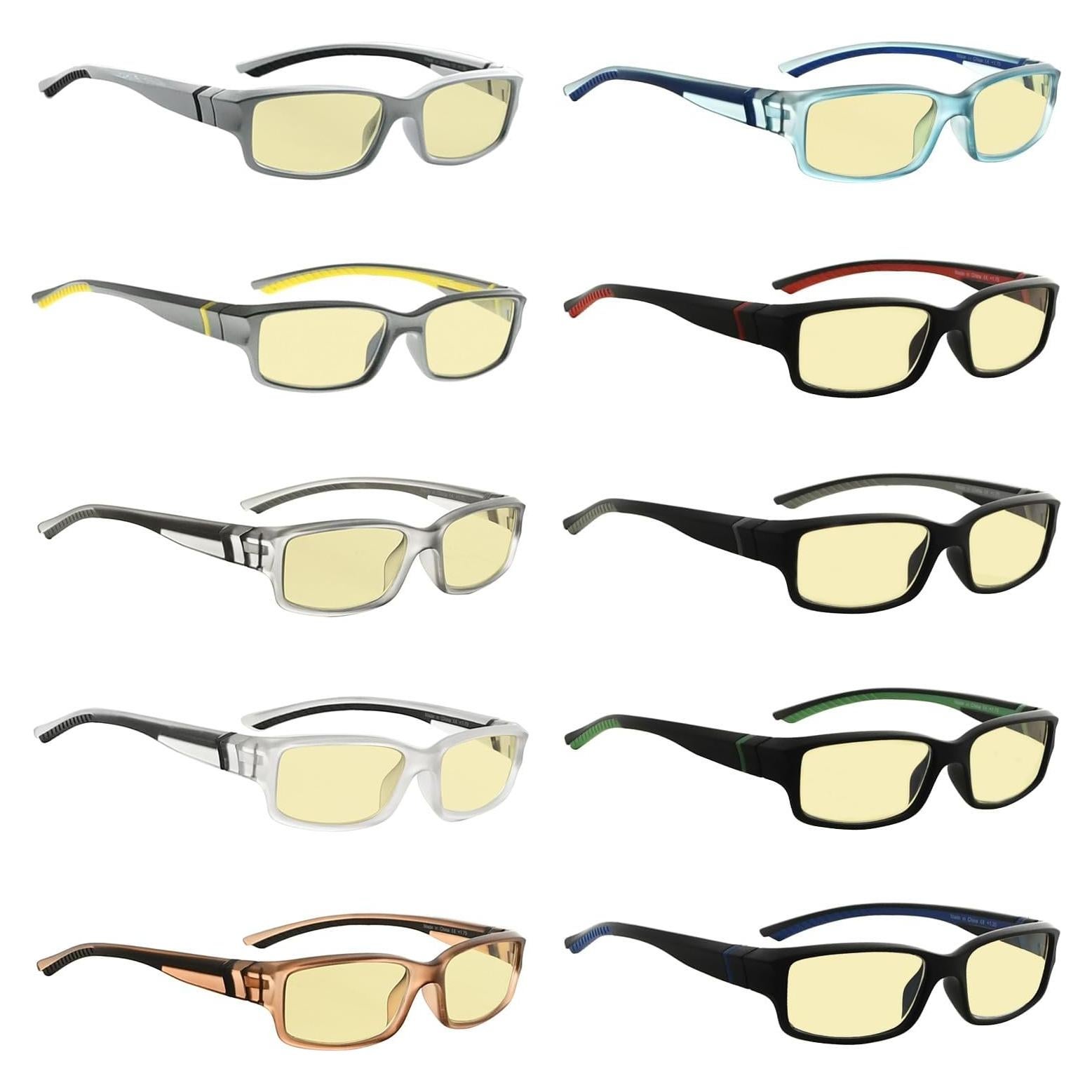 Gafas de Lectura Eyekepper +1.25 Bloqueo Luz Azul 10 Pzas