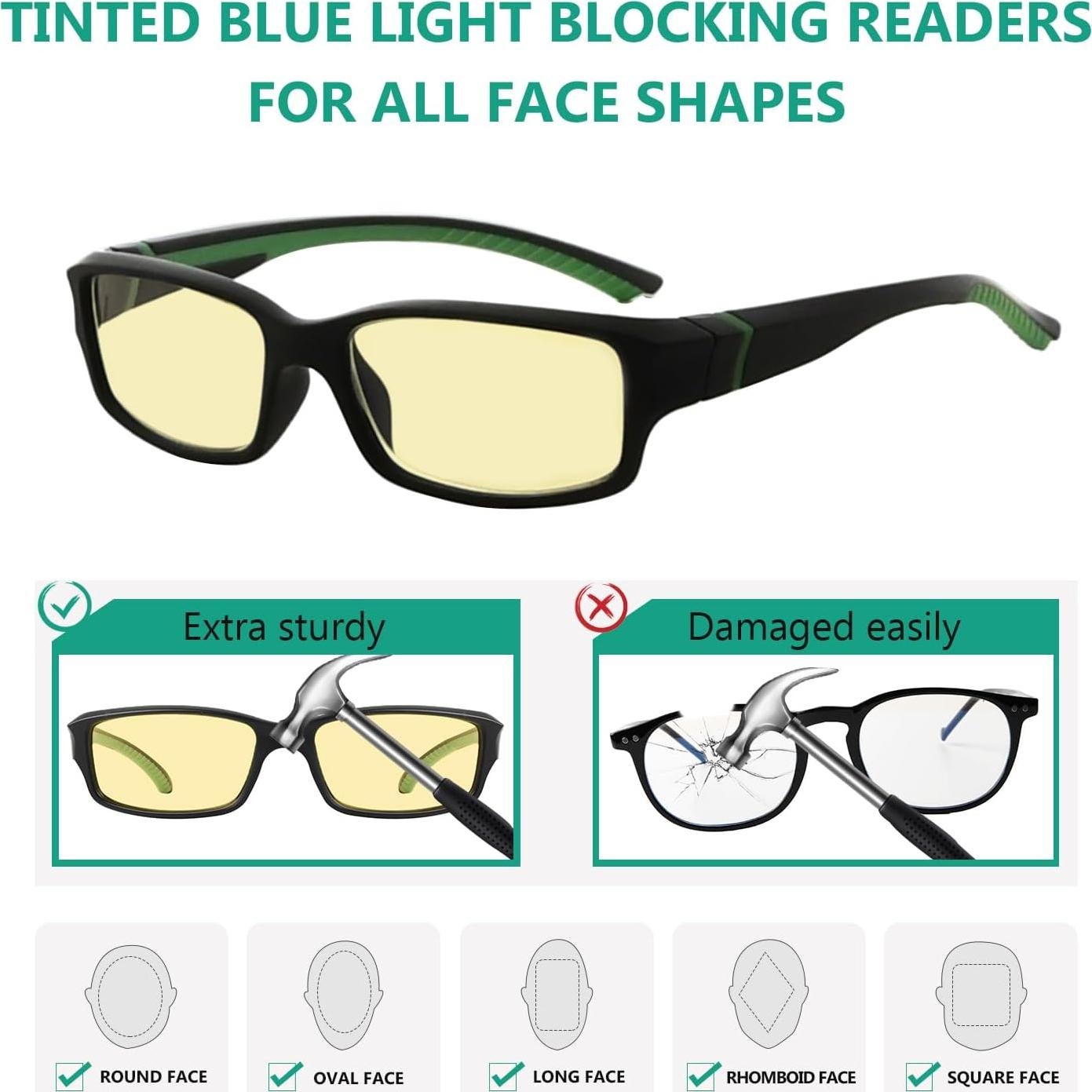 Gafas de Lectura Eyekepper +1.25 Bloqueo Luz Azul 10 Pzas