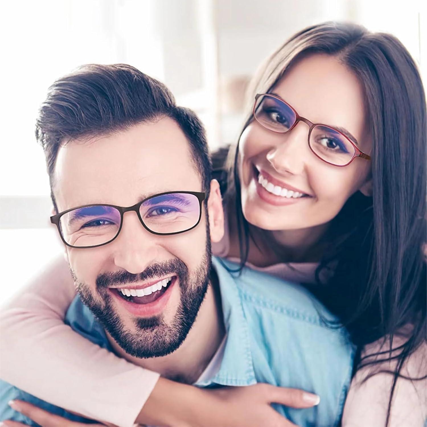 Paquete de 5 Gafas de Lectura CVVTSPE Anti-Luz Azul UV400