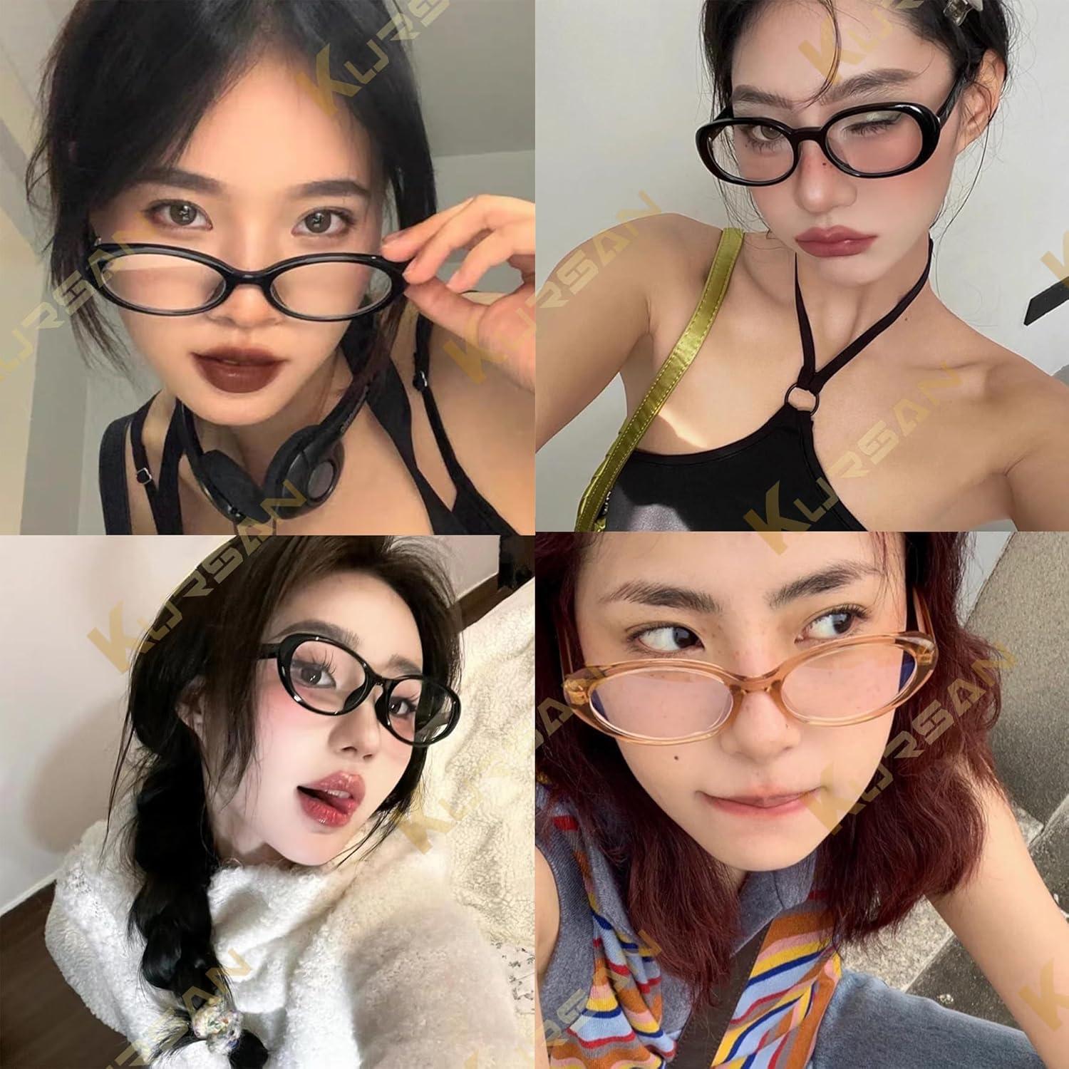 Gafas de Luz Azul KURSAN Ovaladas Unisex Retro 90s