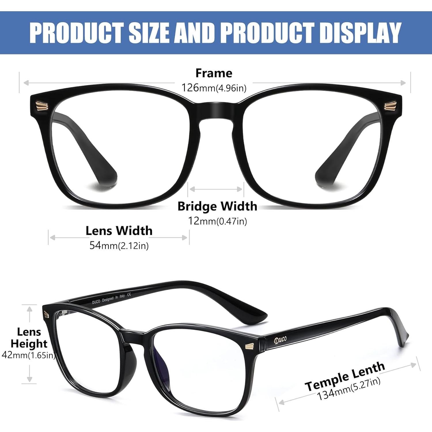 Gafas de luz azul DUCO K028 para niños 6 a 10 años